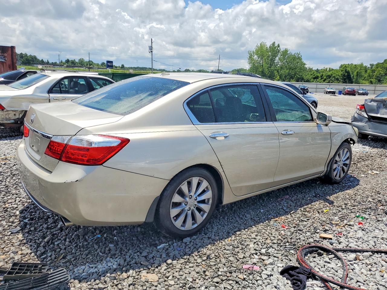2013 Honda Accord Exl Желто-коричневый vin: 1HGCR2F84DA075040