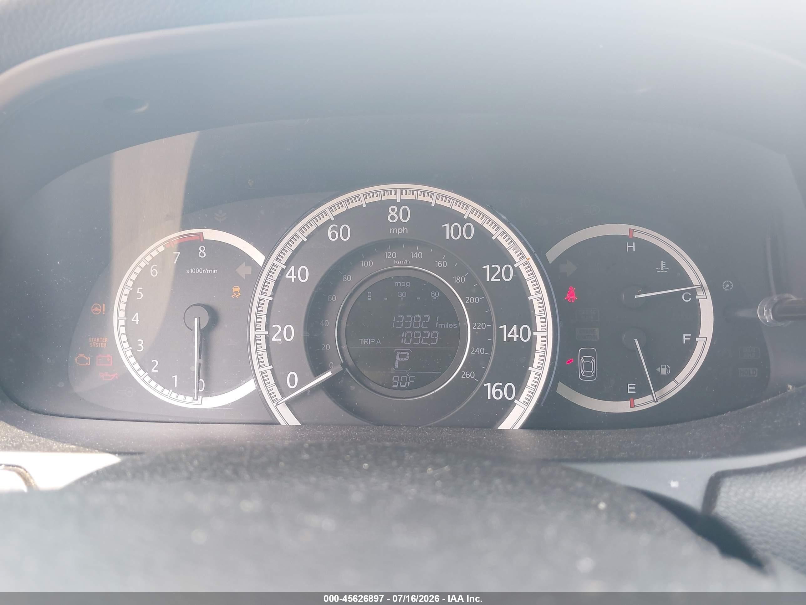 2013 Honda Accord Ex-l Белый vin: 1HGCR2F84DA076883