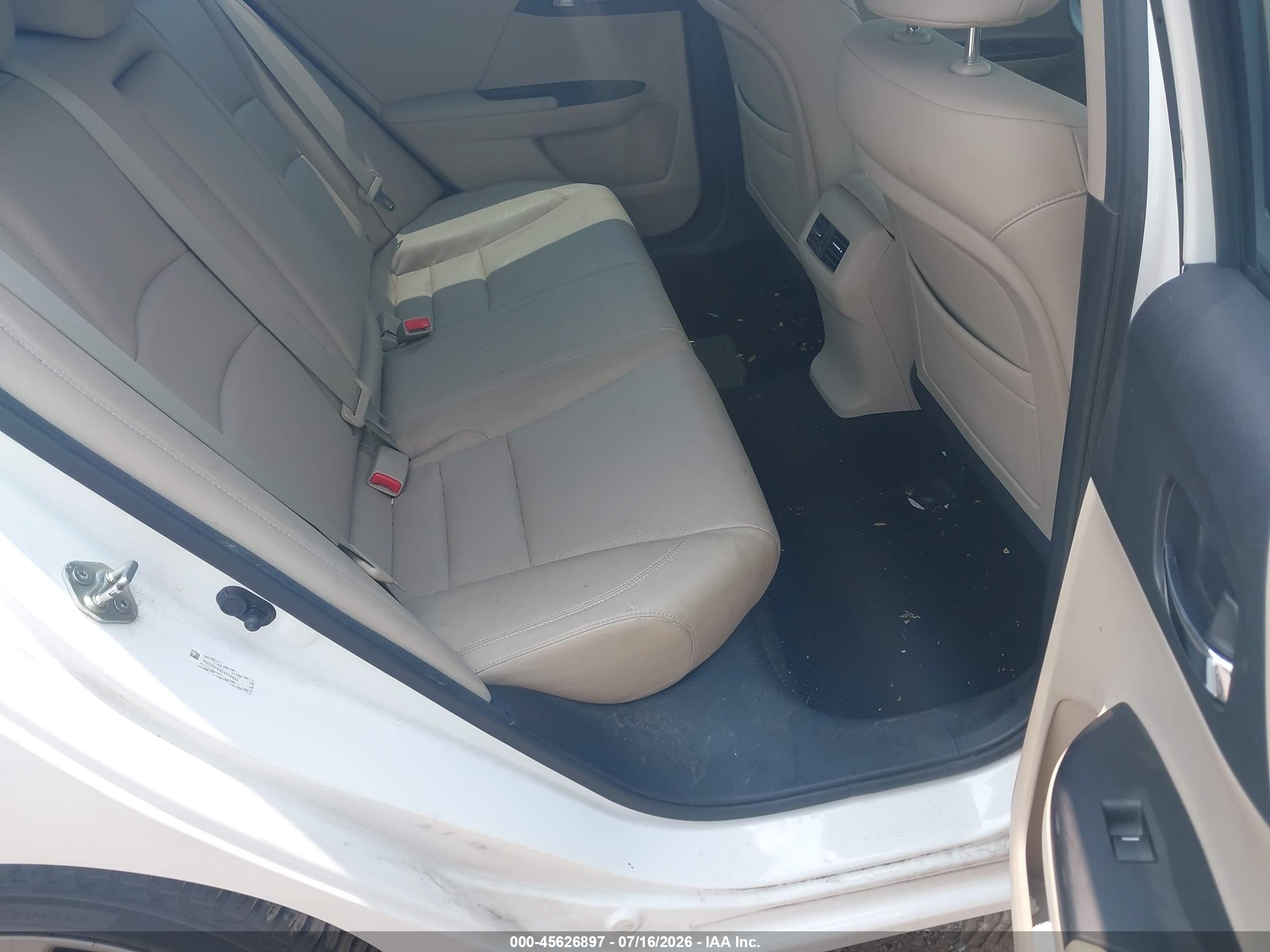 2013 Honda Accord Ex-l Белый vin: 1HGCR2F84DA076883