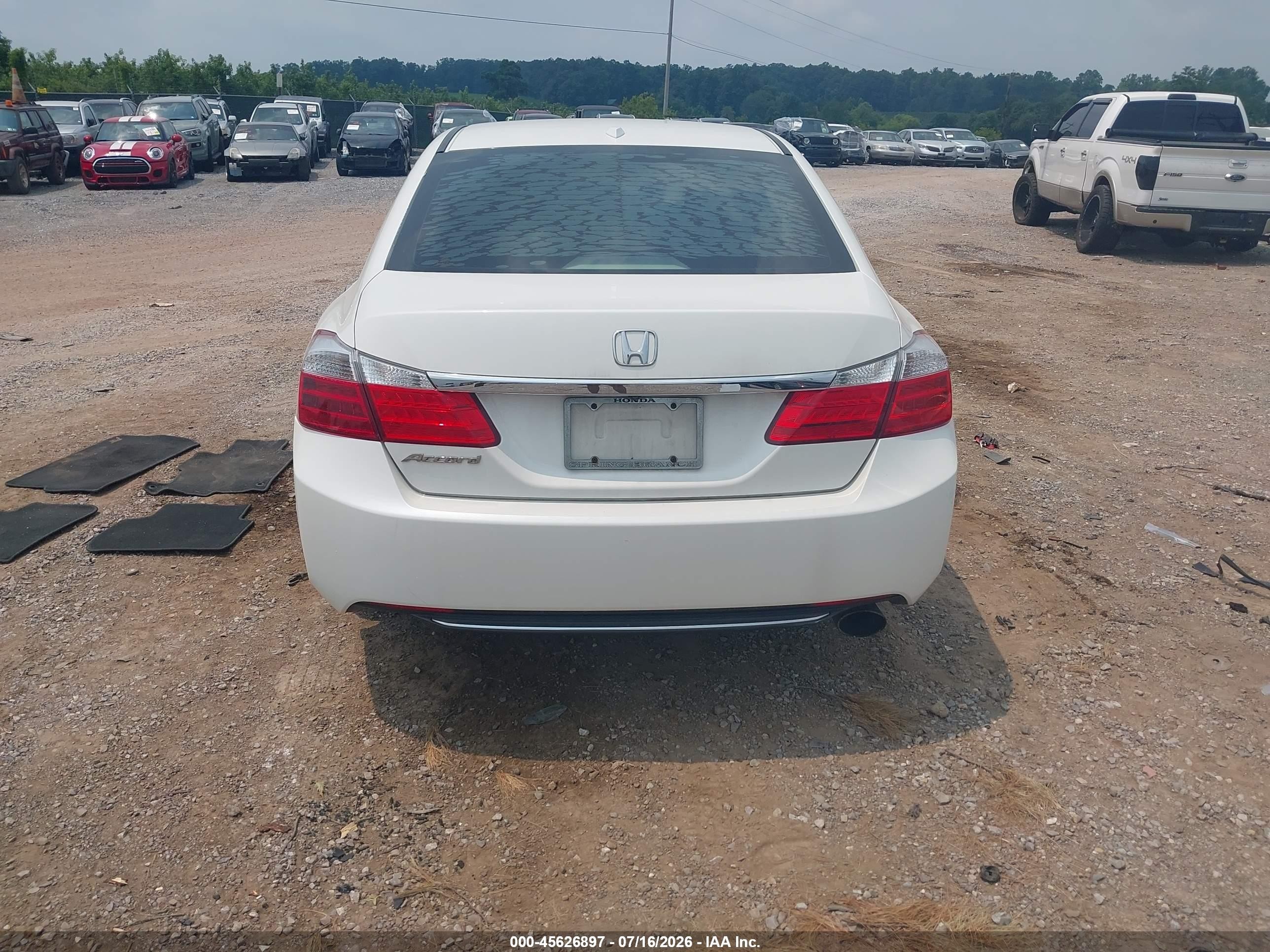 2013 Honda Accord Ex-l Белый vin: 1HGCR2F84DA076883