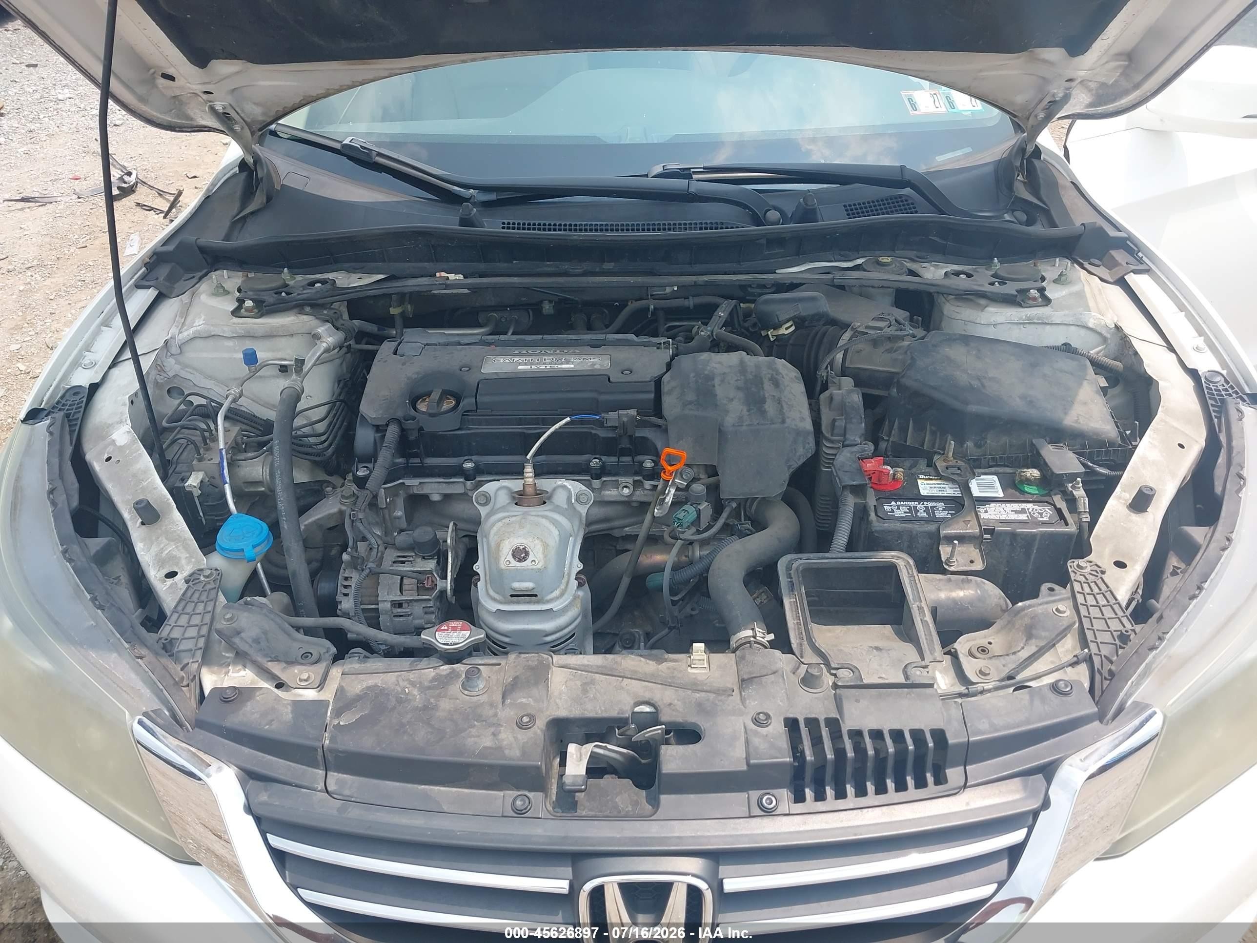 2013 Honda Accord Ex-l Белый vin: 1HGCR2F84DA076883