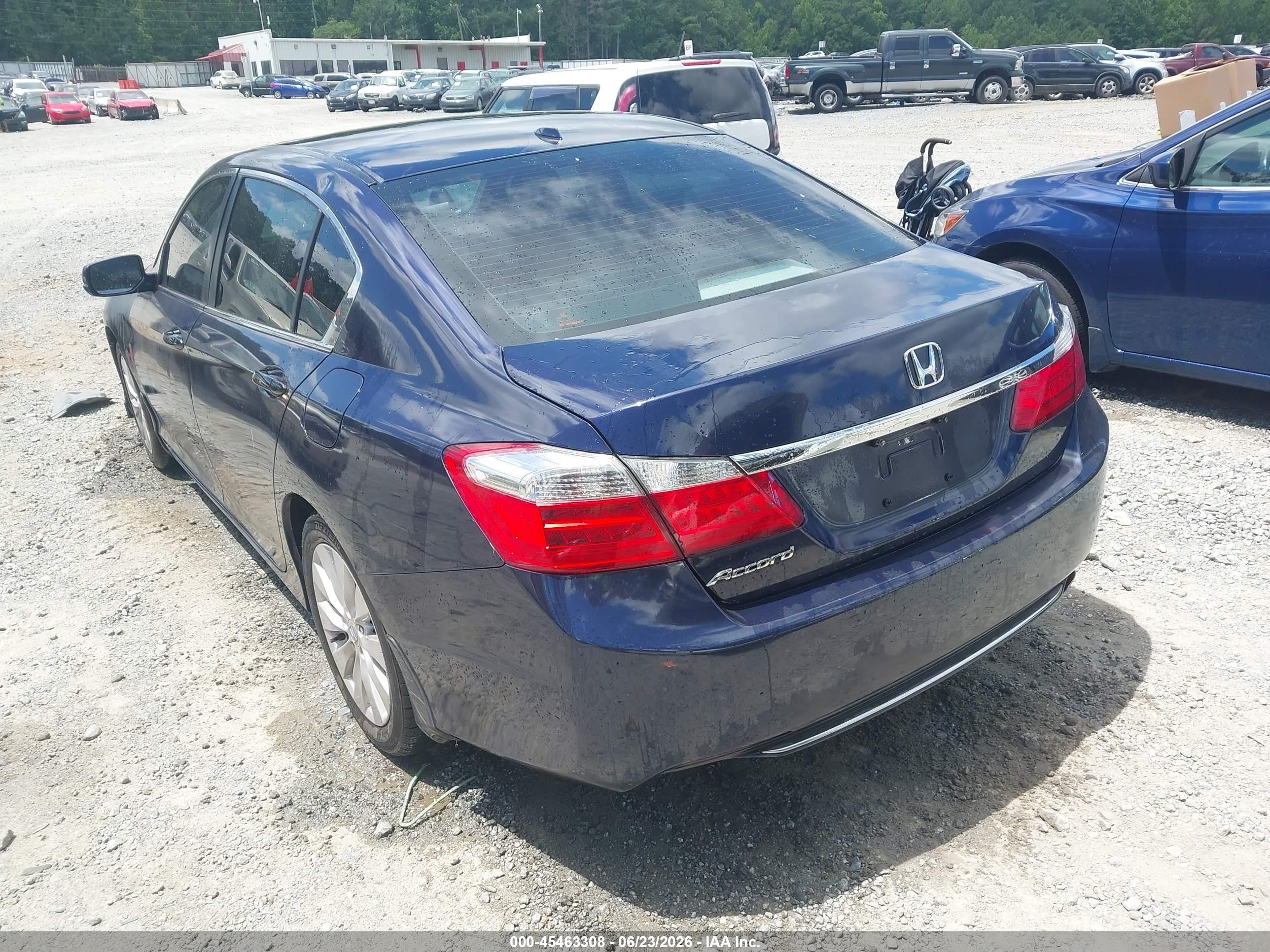 2013 Honda Accord Ex-l Blue vin: 1HGCR2F84DA087768