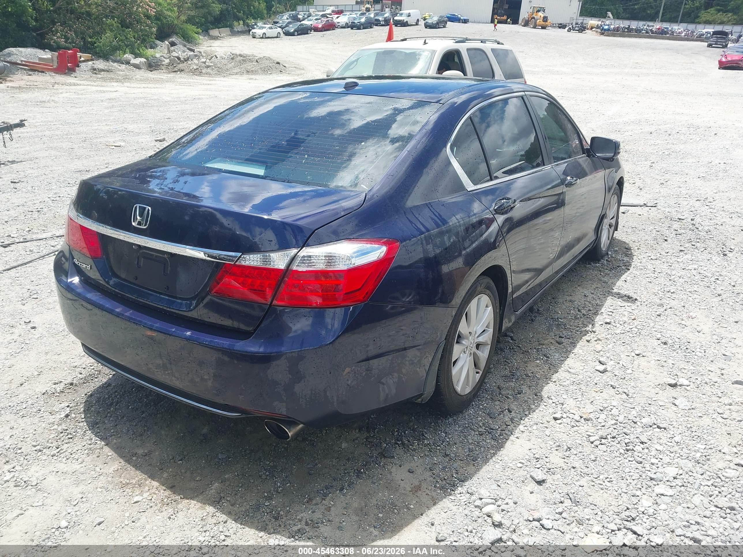 2013 Honda Accord Ex-l Blue vin: 1HGCR2F84DA087768