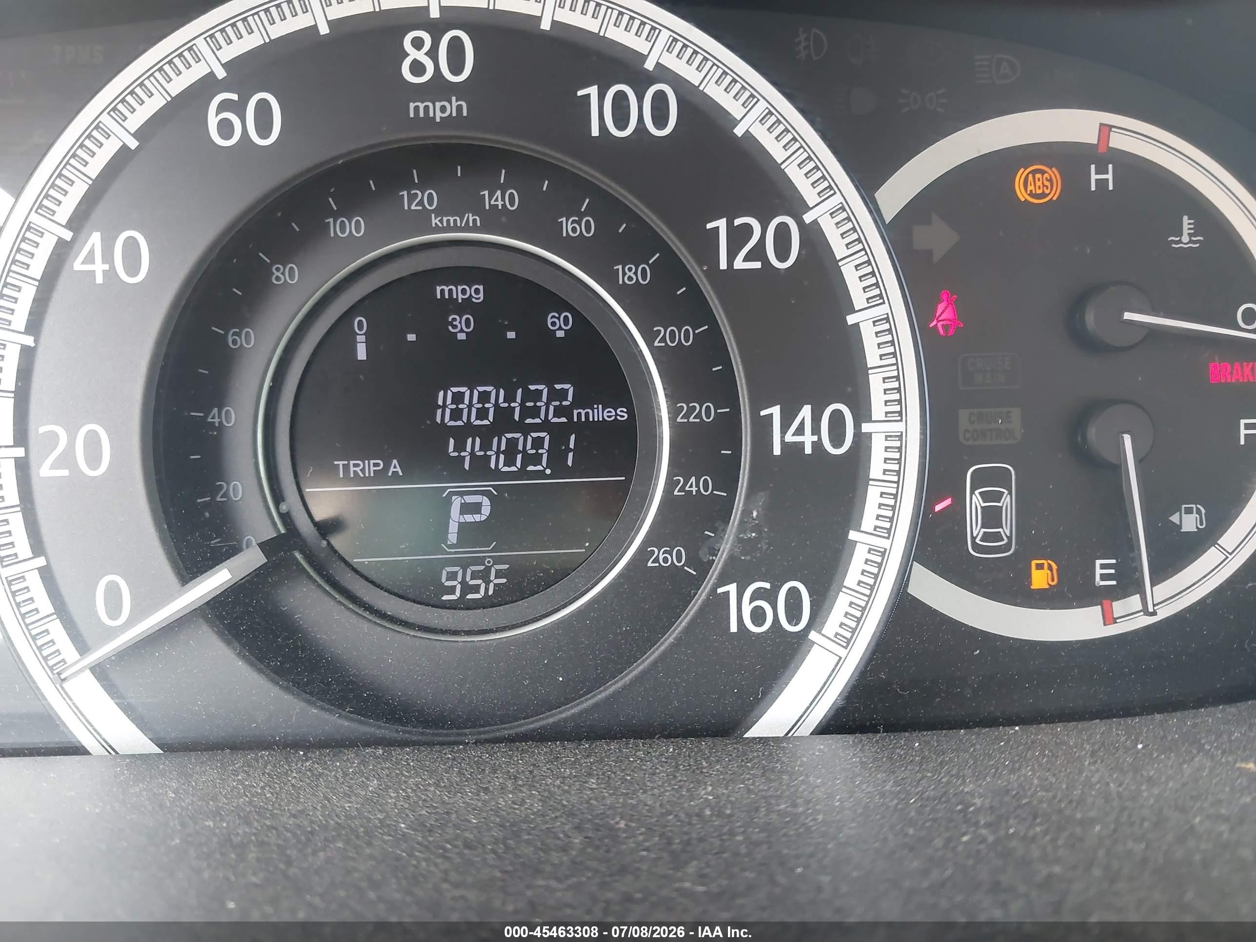 2013 Honda Accord Ex-l Blue vin: 1HGCR2F84DA087768