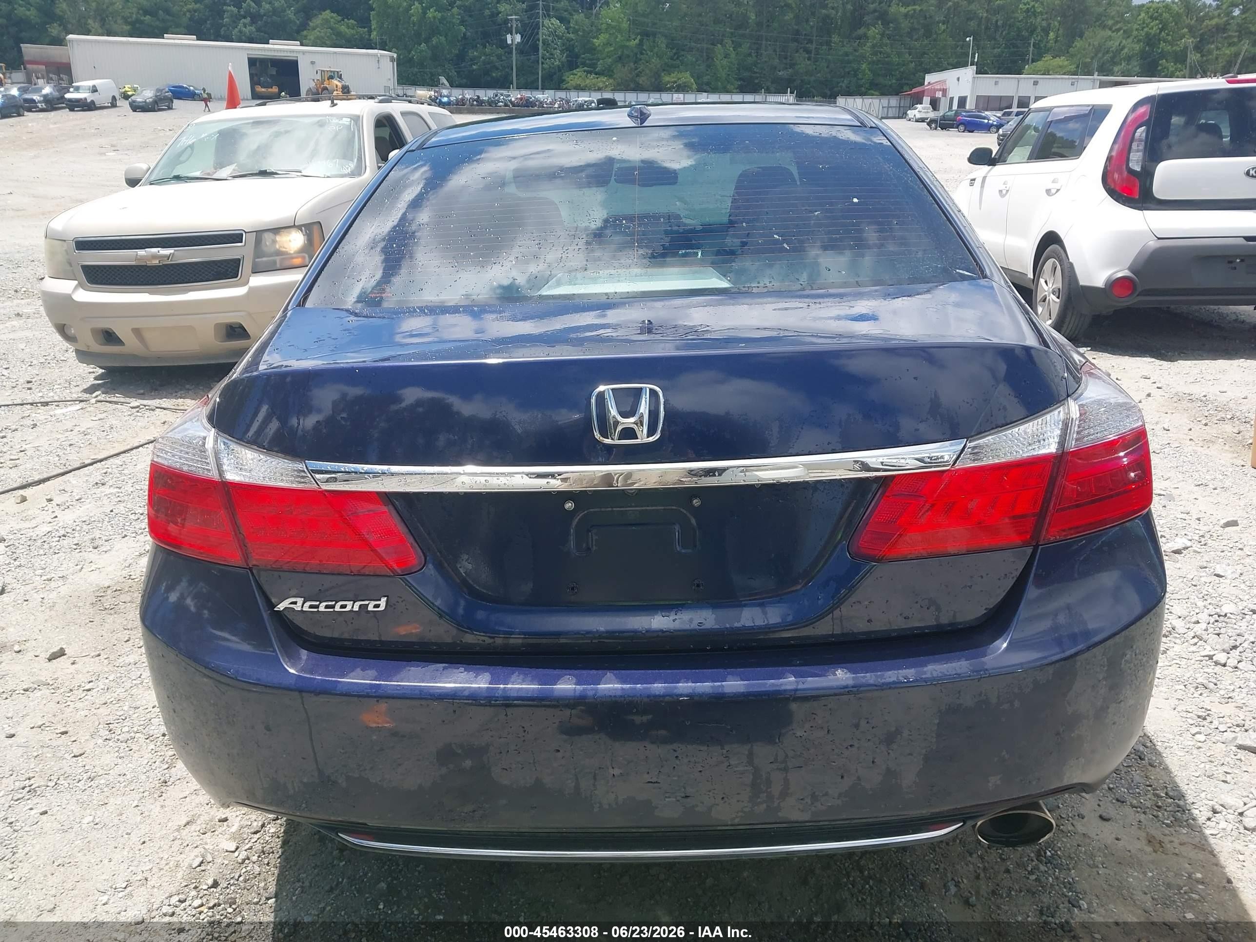 2013 Honda Accord Ex-l Blue vin: 1HGCR2F84DA087768
