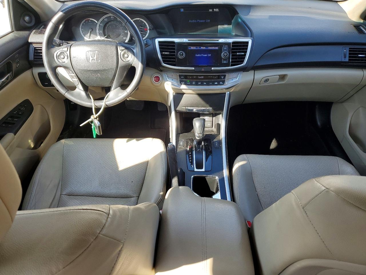 2013 Honda Accord Exl White vin: 1HGCR2F84DA134751