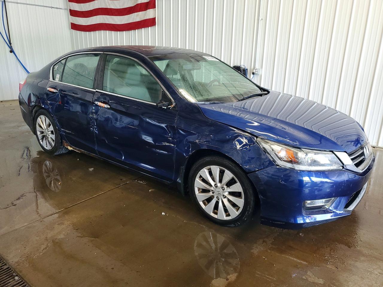 2013 Honda Accord Exl Blue vin: 1HGCR2F84DA138475