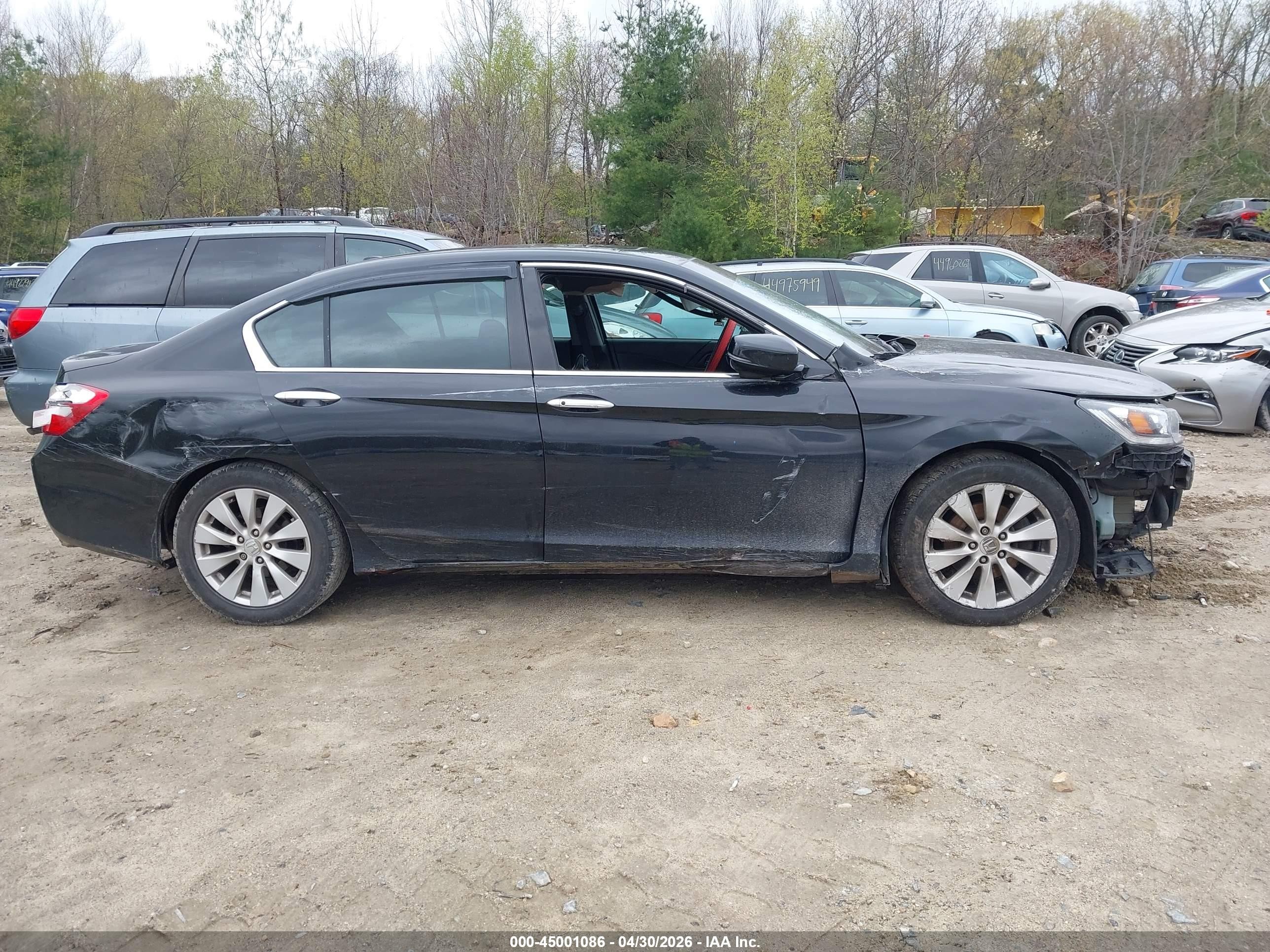 2013 Honda Accord Ex-l Черный vin: 1HGCR2F84DA148682