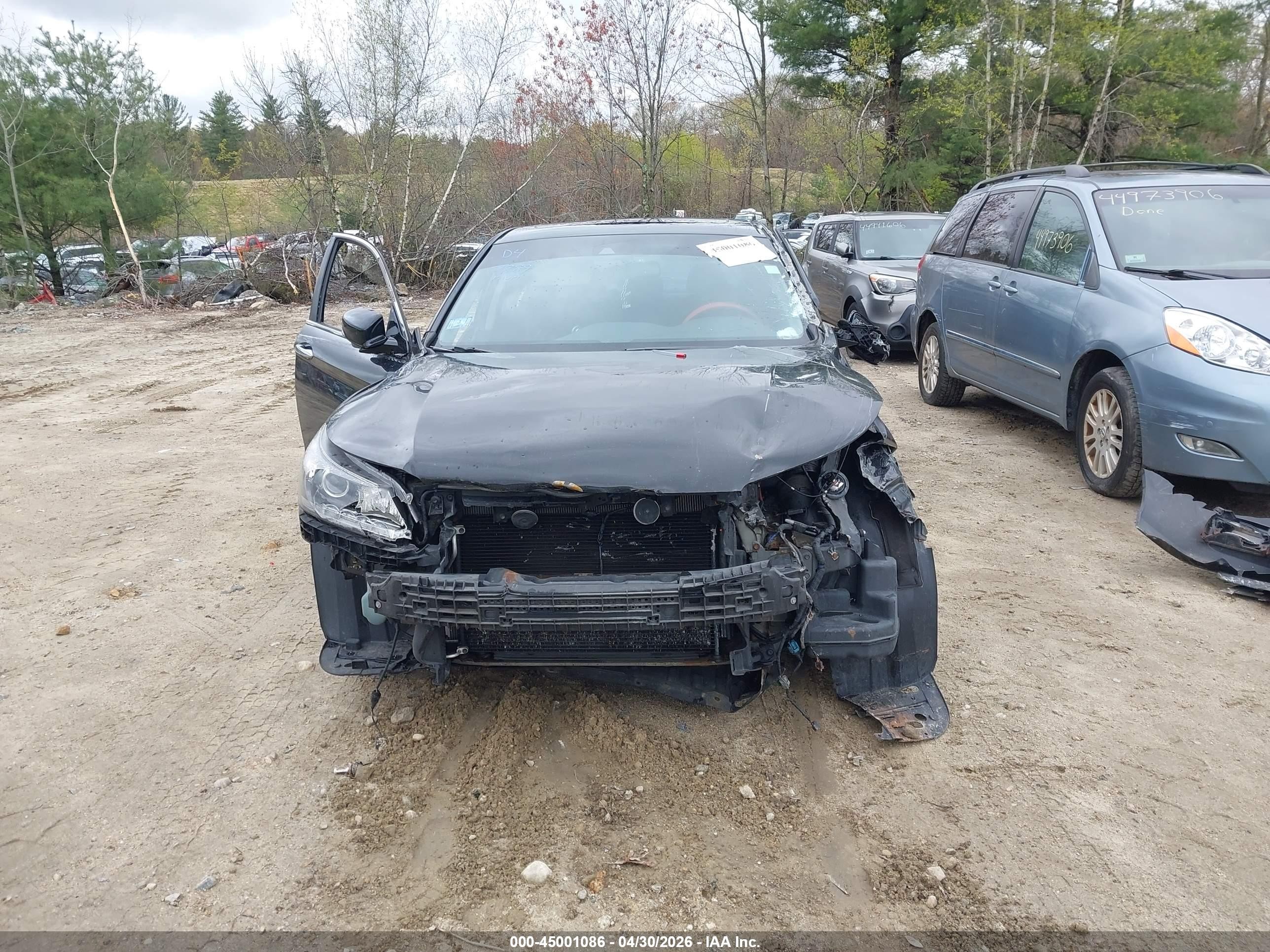 2013 Honda Accord Ex-l Черный vin: 1HGCR2F84DA148682