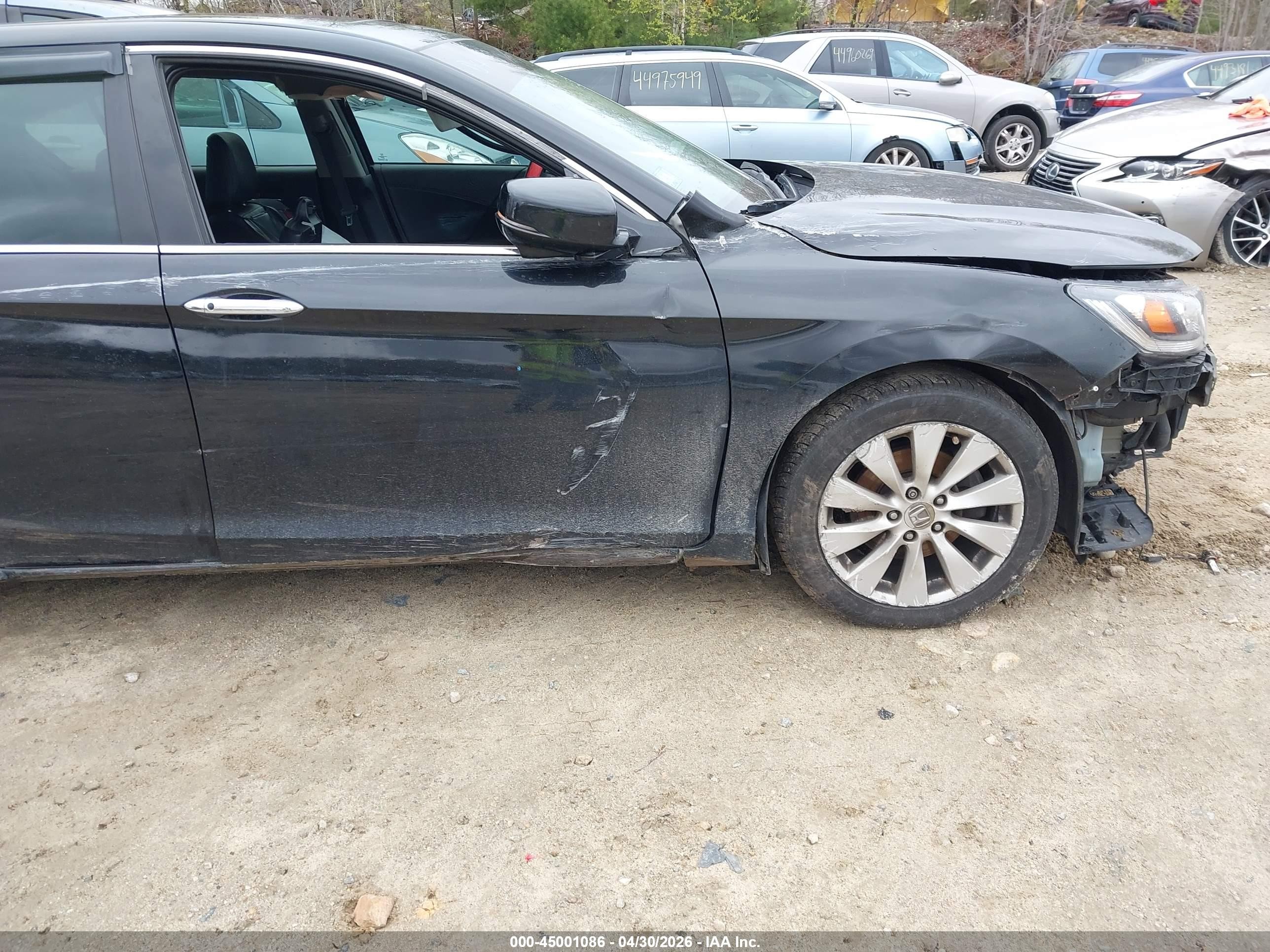 2013 Honda Accord Ex-l Черный vin: 1HGCR2F84DA148682