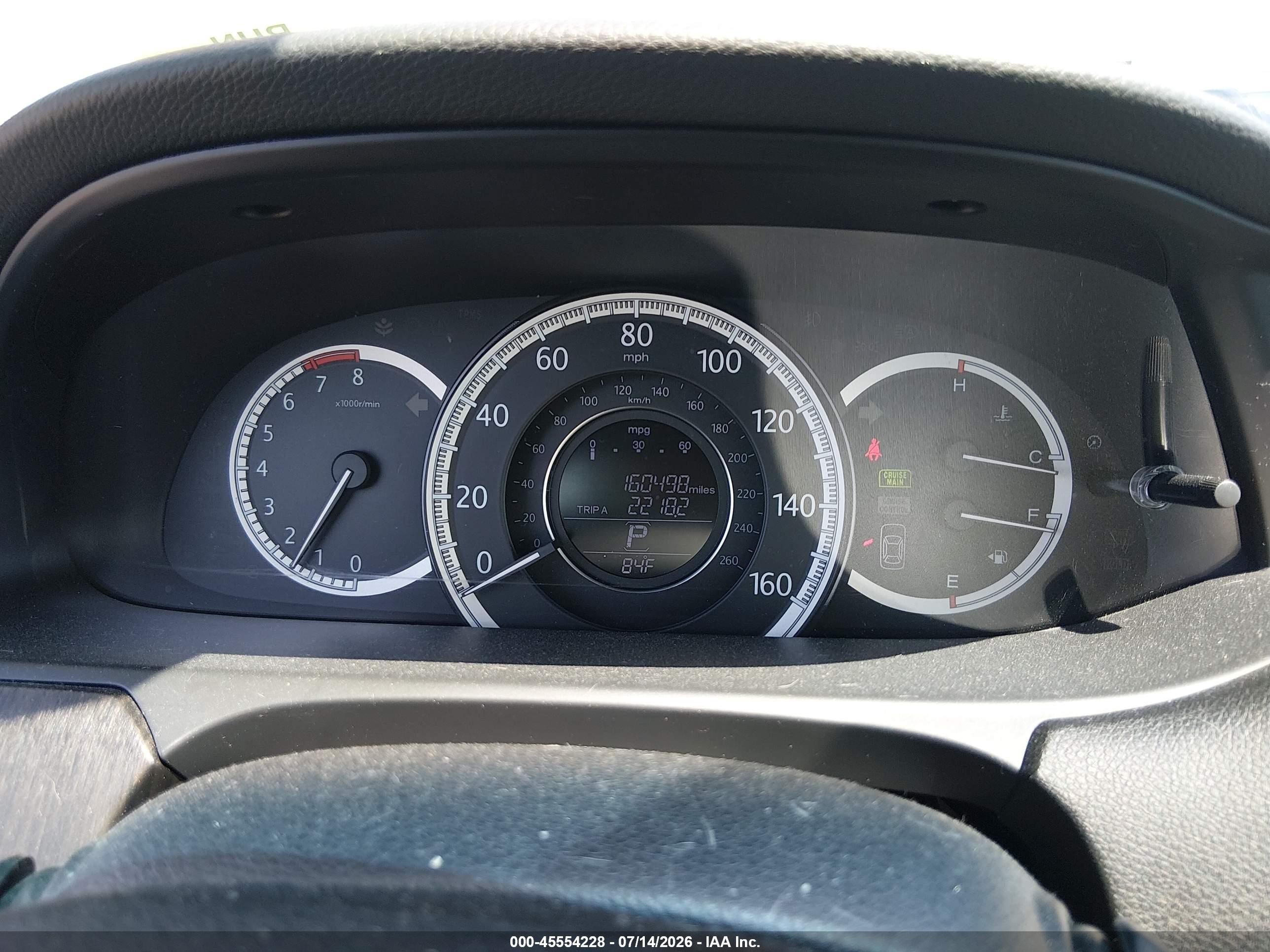 2013 Honda Accord Ex-l Maroon vin: 1HGCR2F84DA149444