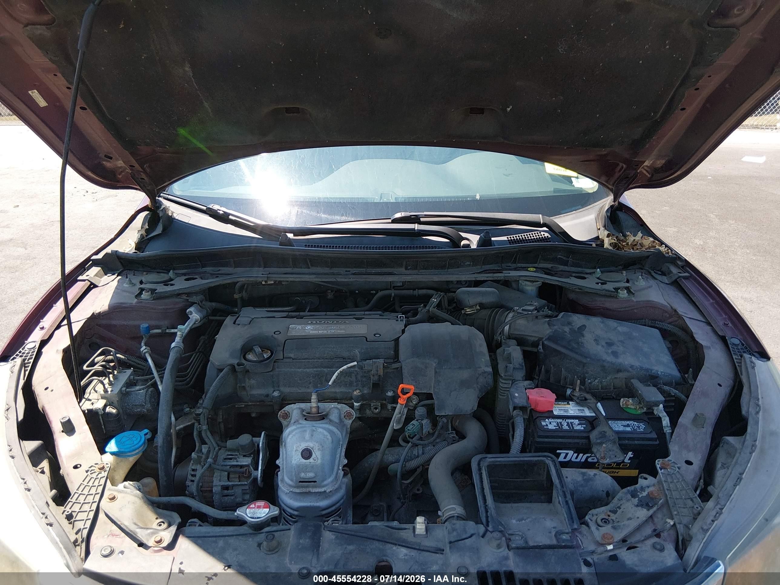 2013 Honda Accord Ex-l Maroon vin: 1HGCR2F84DA149444