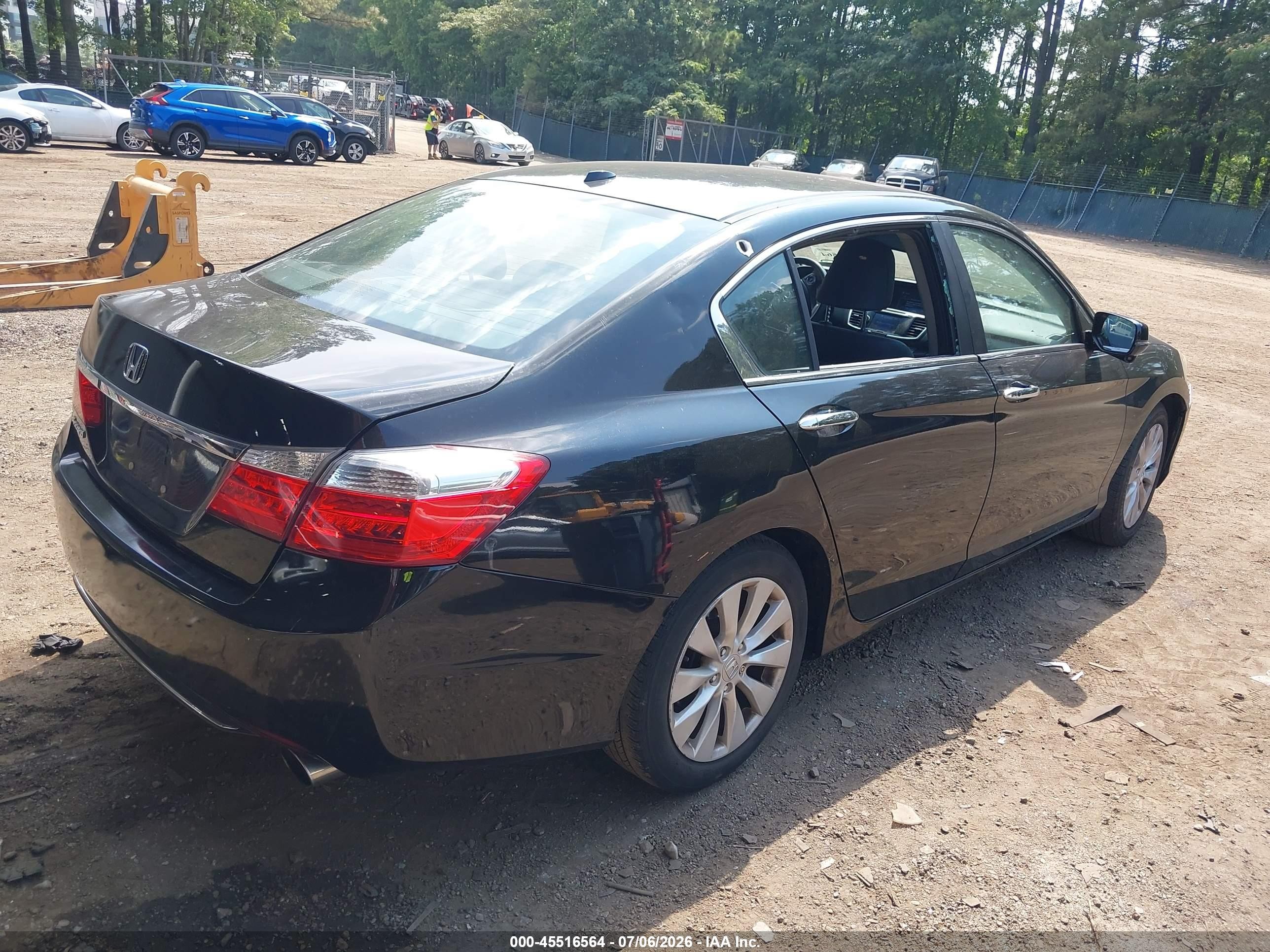 2013 Honda Accord Ex-l Black vin: 1HGCR2F84DA153333