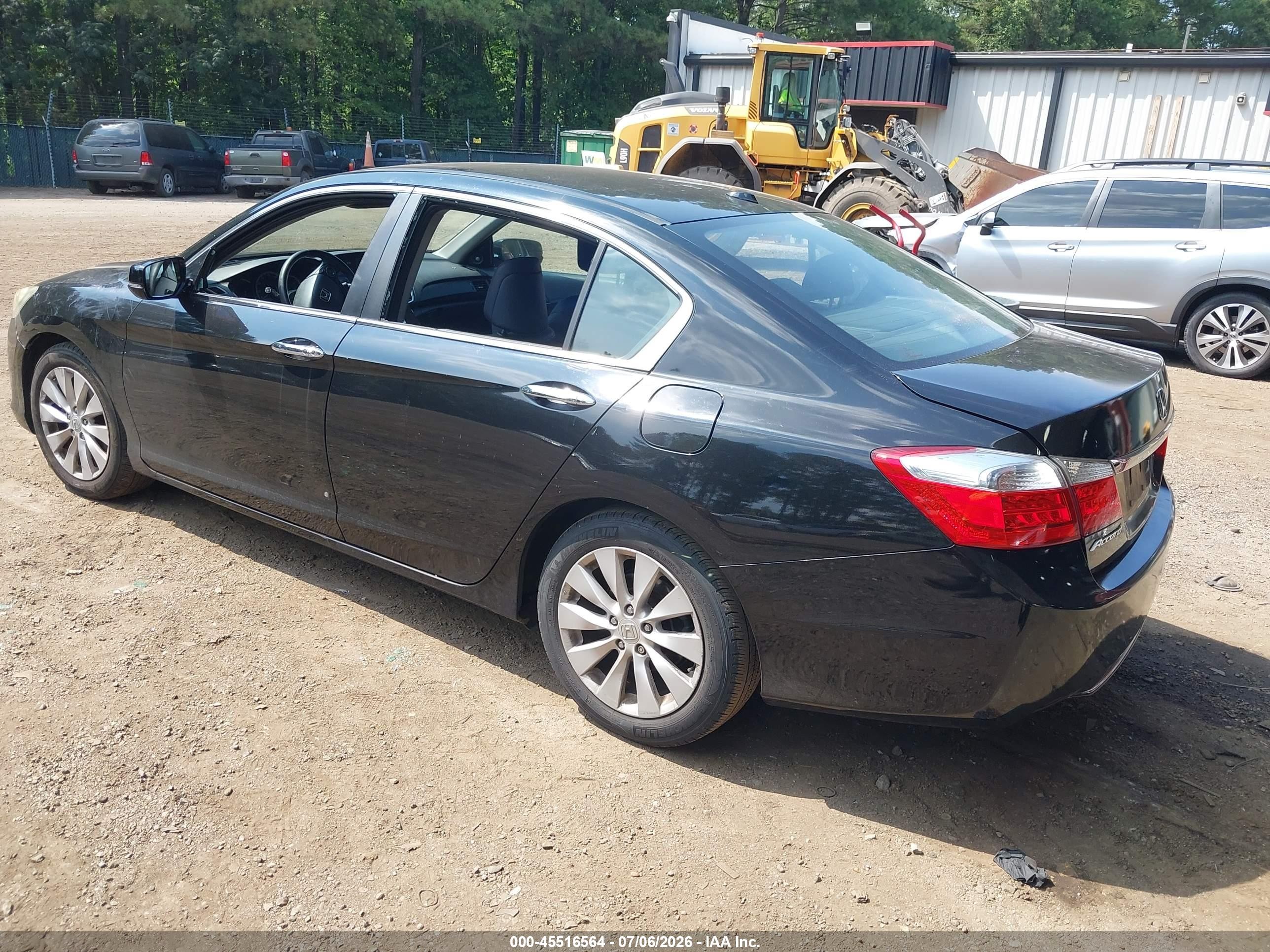 2013 Honda Accord Ex-l Black vin: 1HGCR2F84DA153333