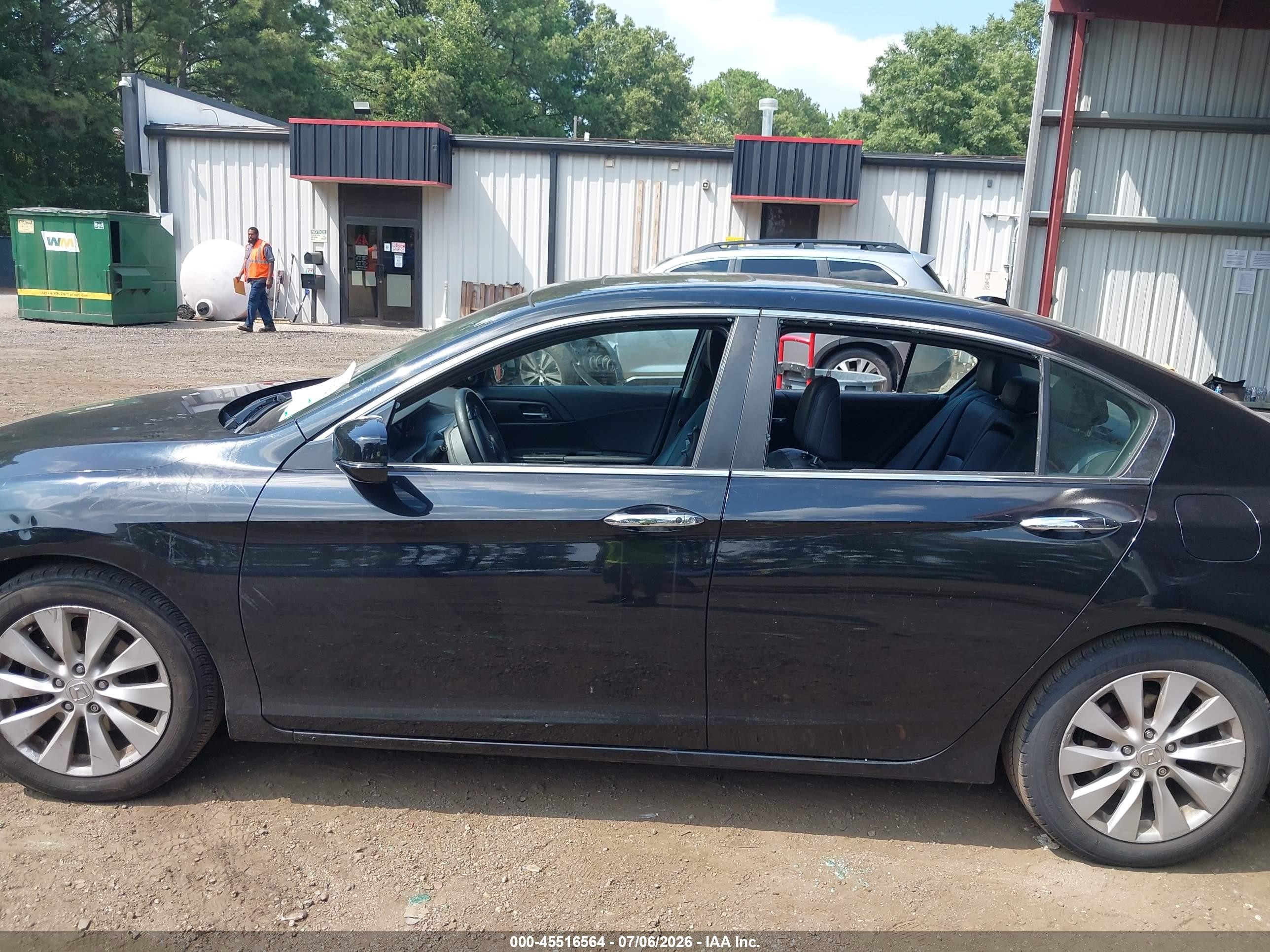 2013 Honda Accord Ex-l Black vin: 1HGCR2F84DA153333