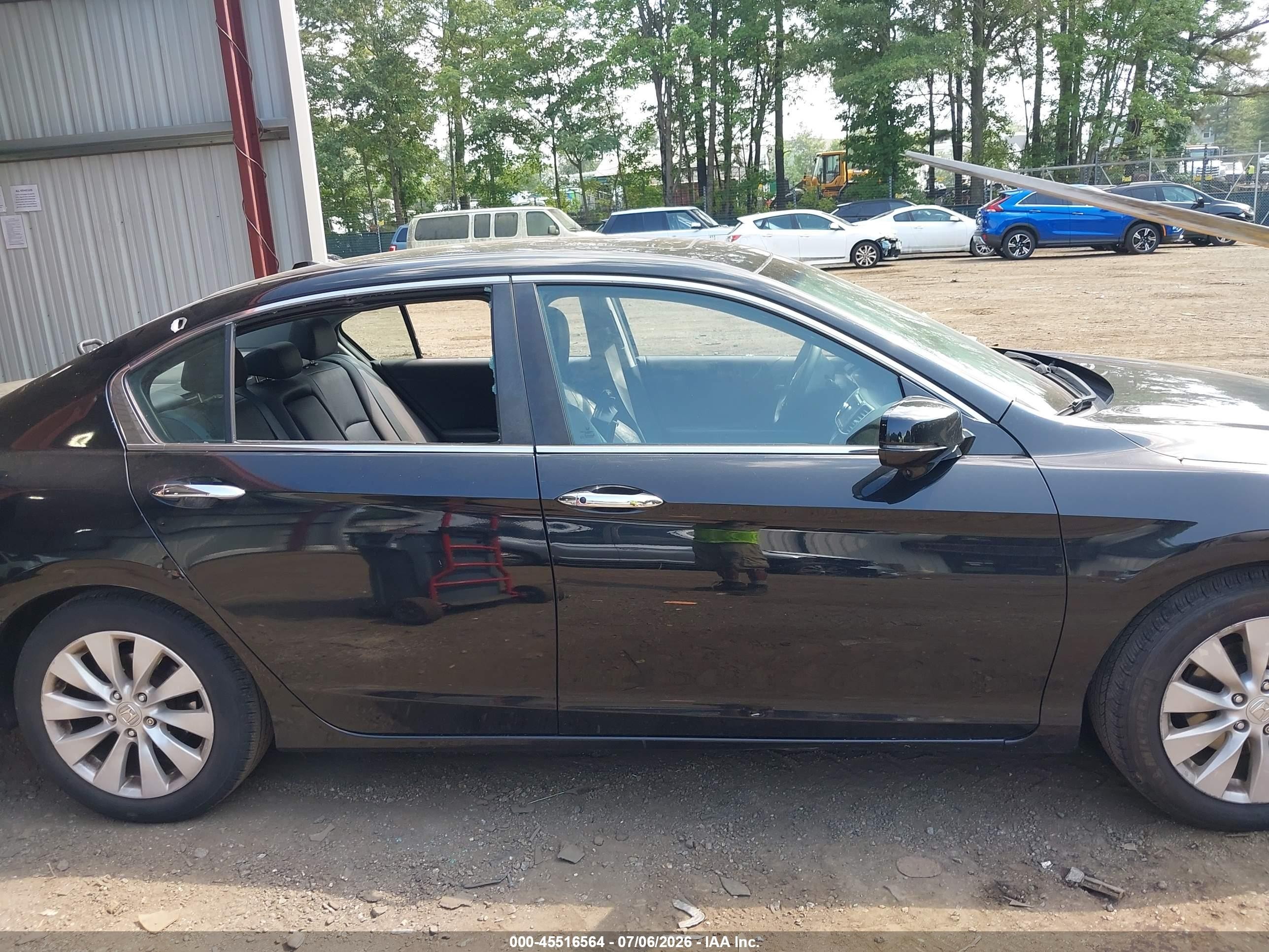 2013 Honda Accord Ex-l Black vin: 1HGCR2F84DA153333