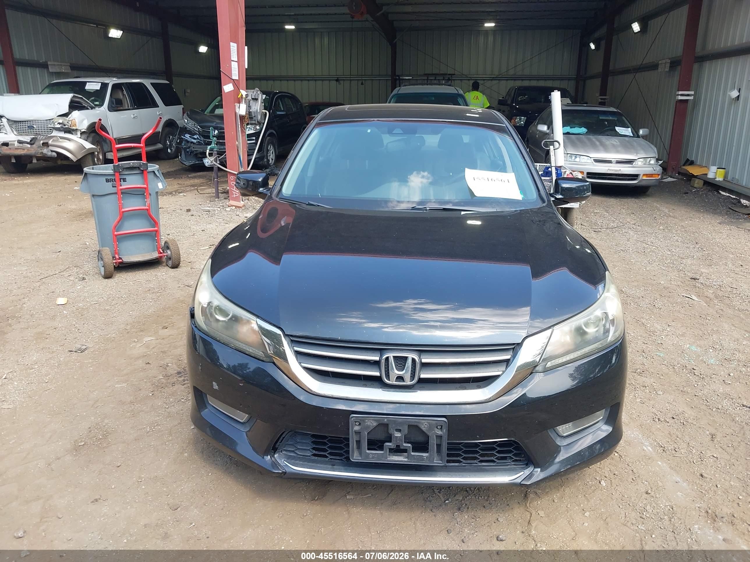 2013 Honda Accord Ex-l Black vin: 1HGCR2F84DA153333