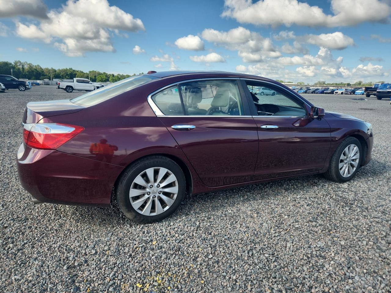 2013 Honda Accord Exl Burgundy vin: 1HGCR2F84DA168205