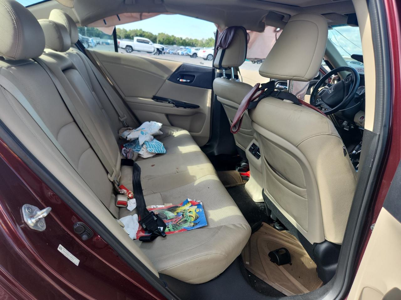 2013 Honda Accord Exl Burgundy vin: 1HGCR2F84DA168205