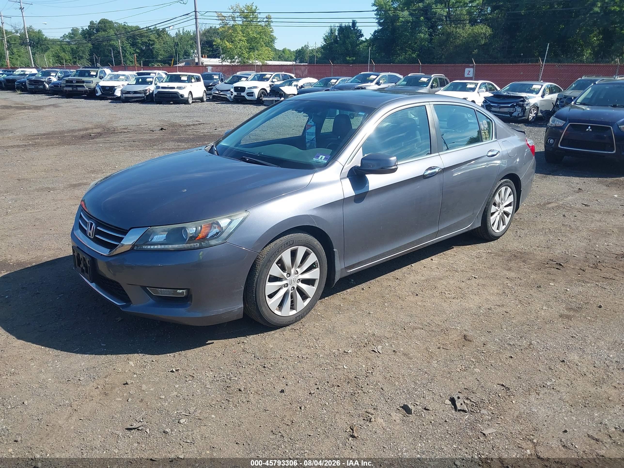 2013 Honda Accord Ex-l Gray vin: 1HGCR2F84DA175669