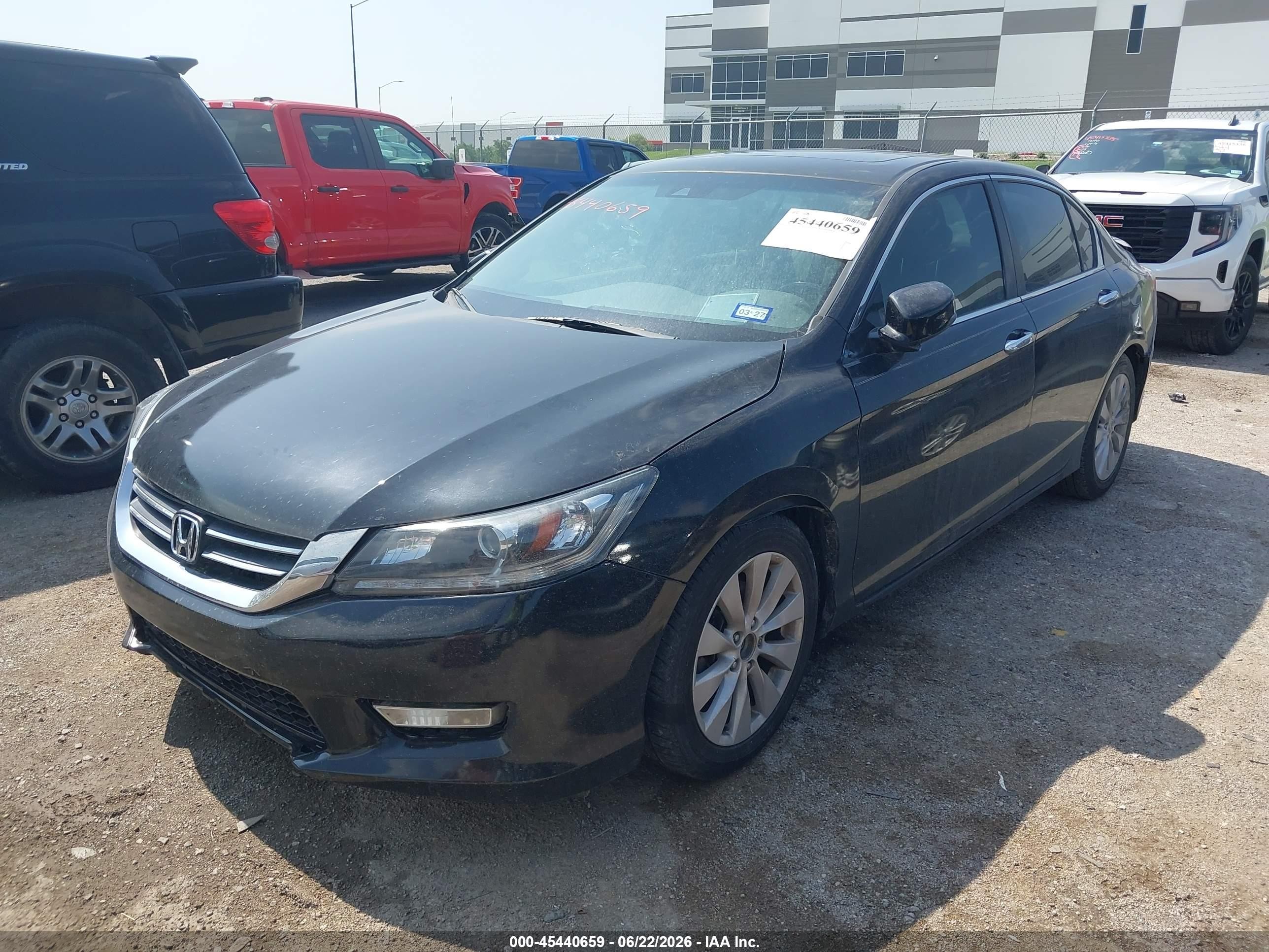 2013 Honda Accord Ex-l Black vin: 1HGCR2F84DA190589