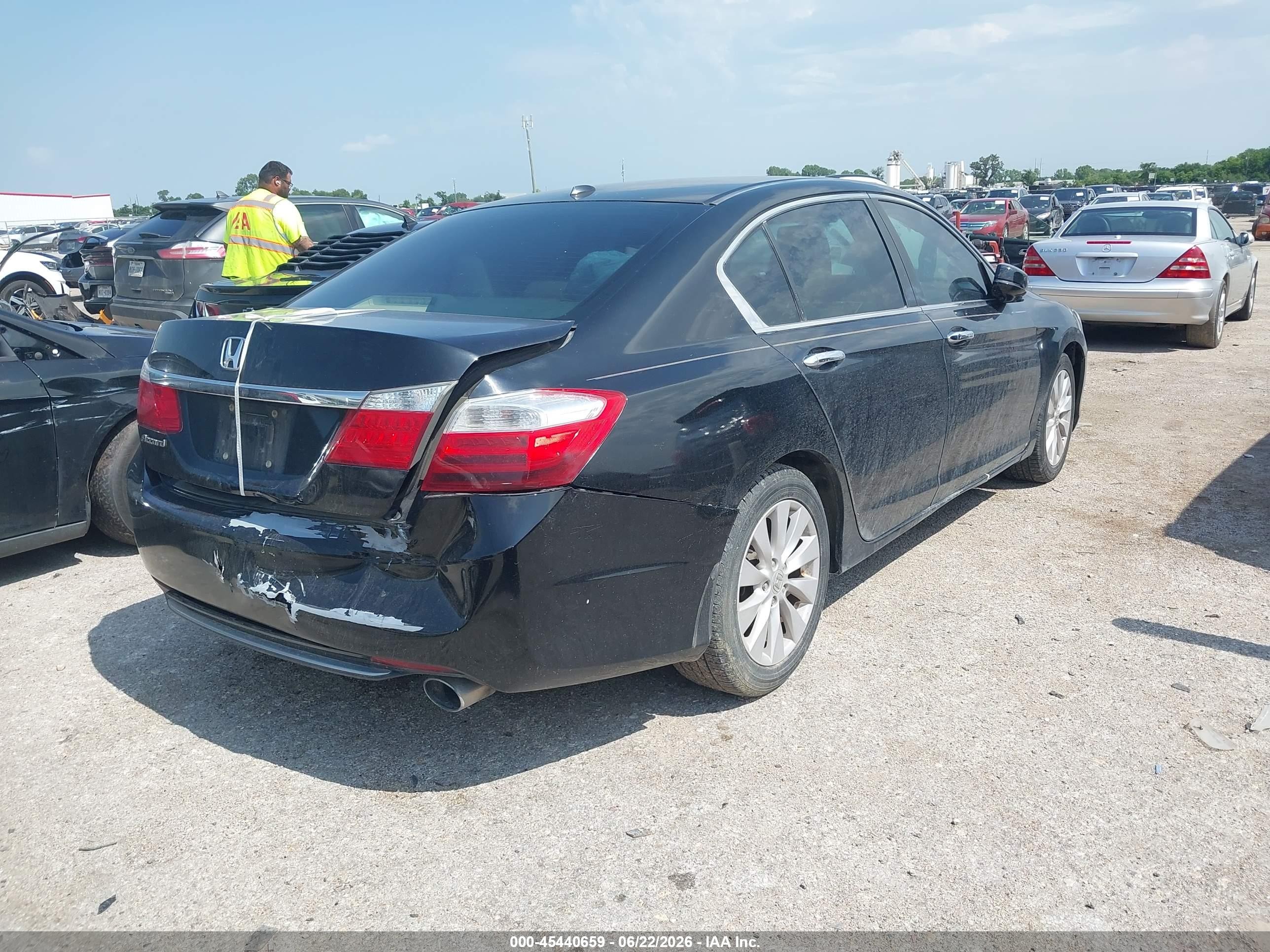 2013 Honda Accord Ex-l Black vin: 1HGCR2F84DA190589