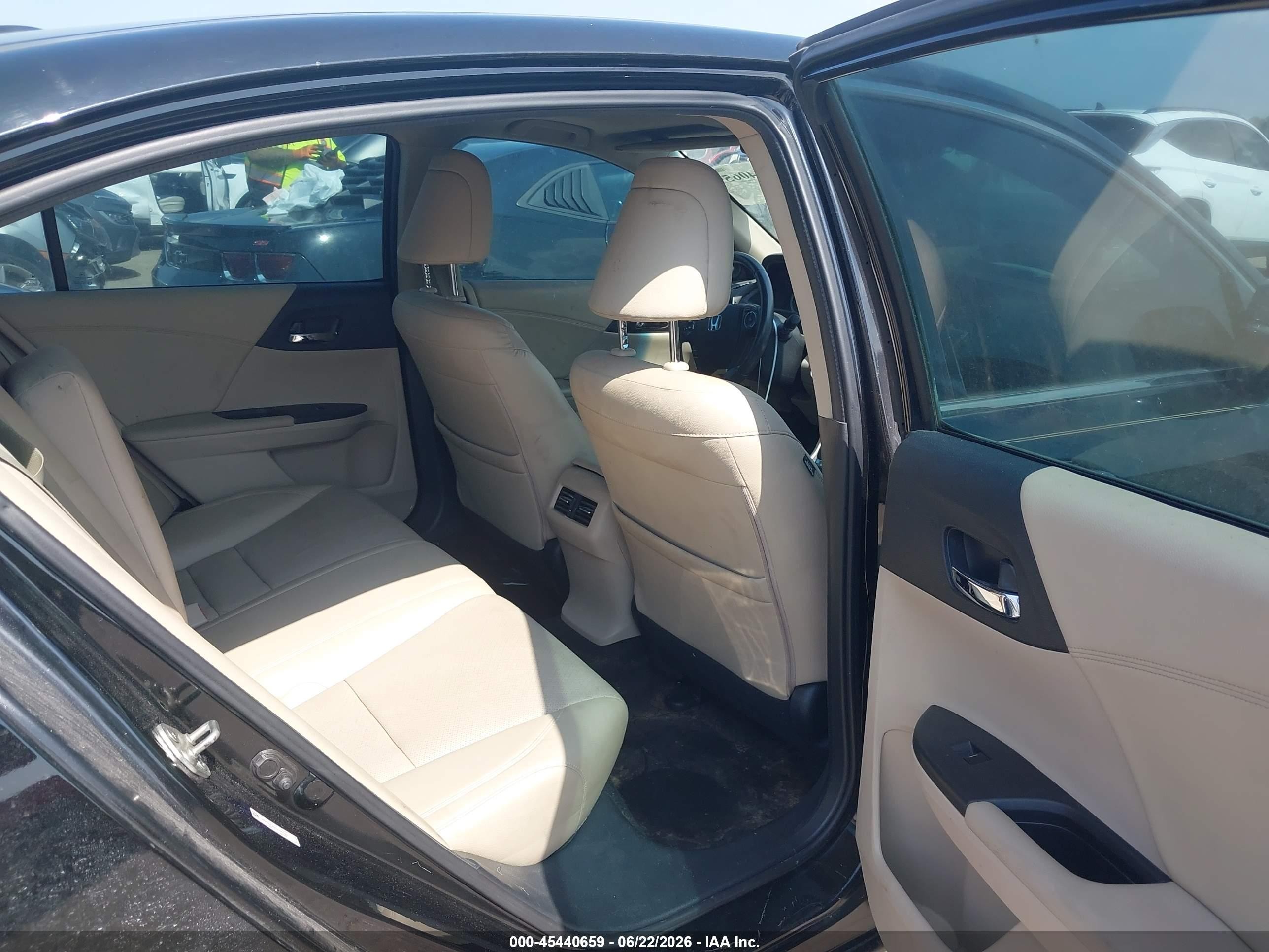 2013 Honda Accord Ex-l Black vin: 1HGCR2F84DA190589