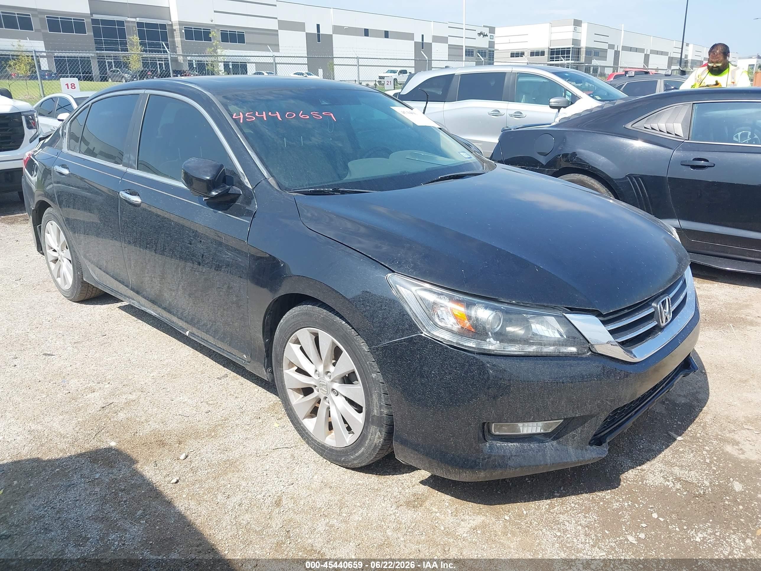 2013 Honda Accord Ex-l Black vin: 1HGCR2F84DA190589