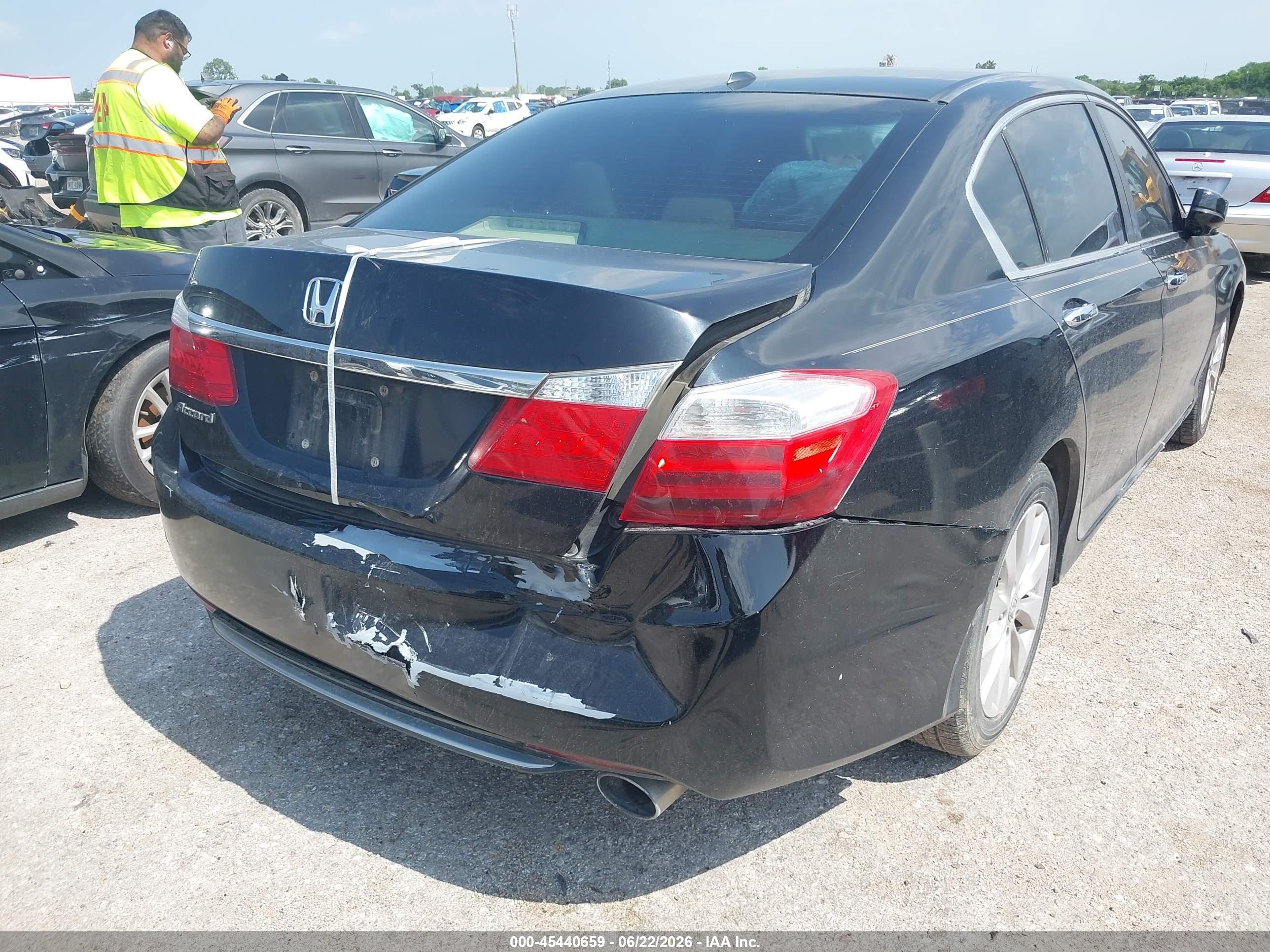 2013 Honda Accord Ex-l Black vin: 1HGCR2F84DA190589