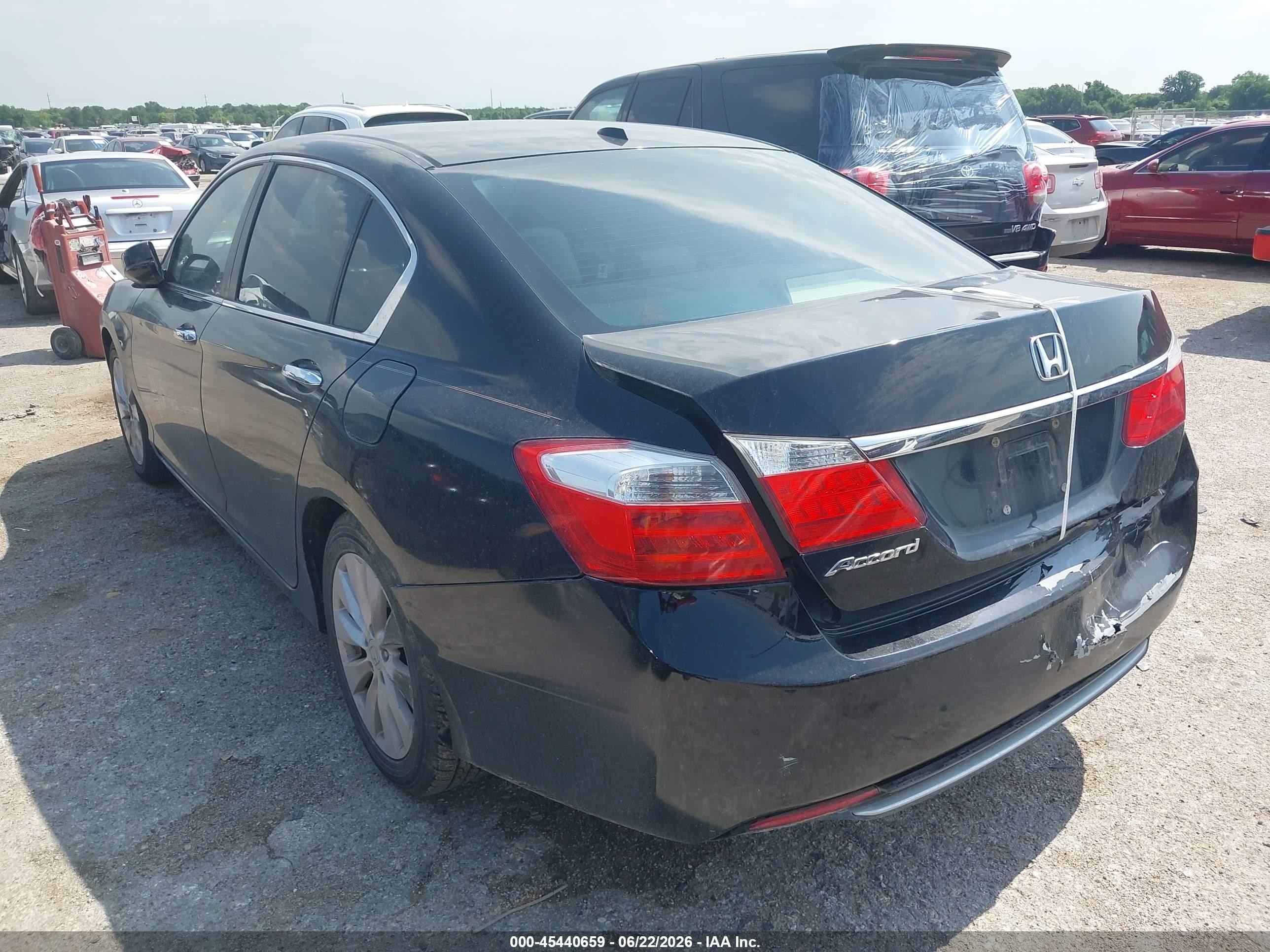 2013 Honda Accord Ex-l Black vin: 1HGCR2F84DA190589