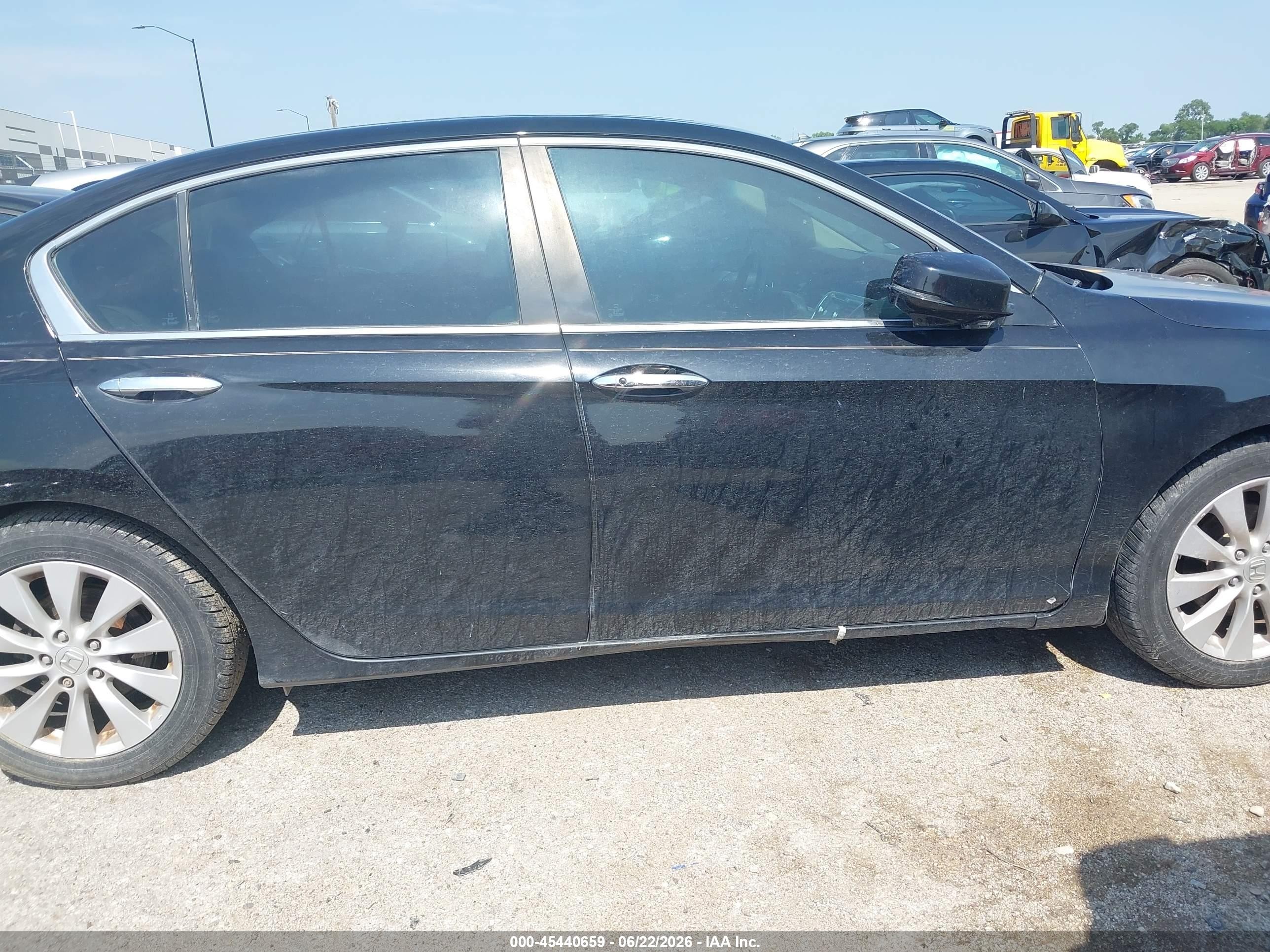 2013 Honda Accord Ex-l Black vin: 1HGCR2F84DA190589