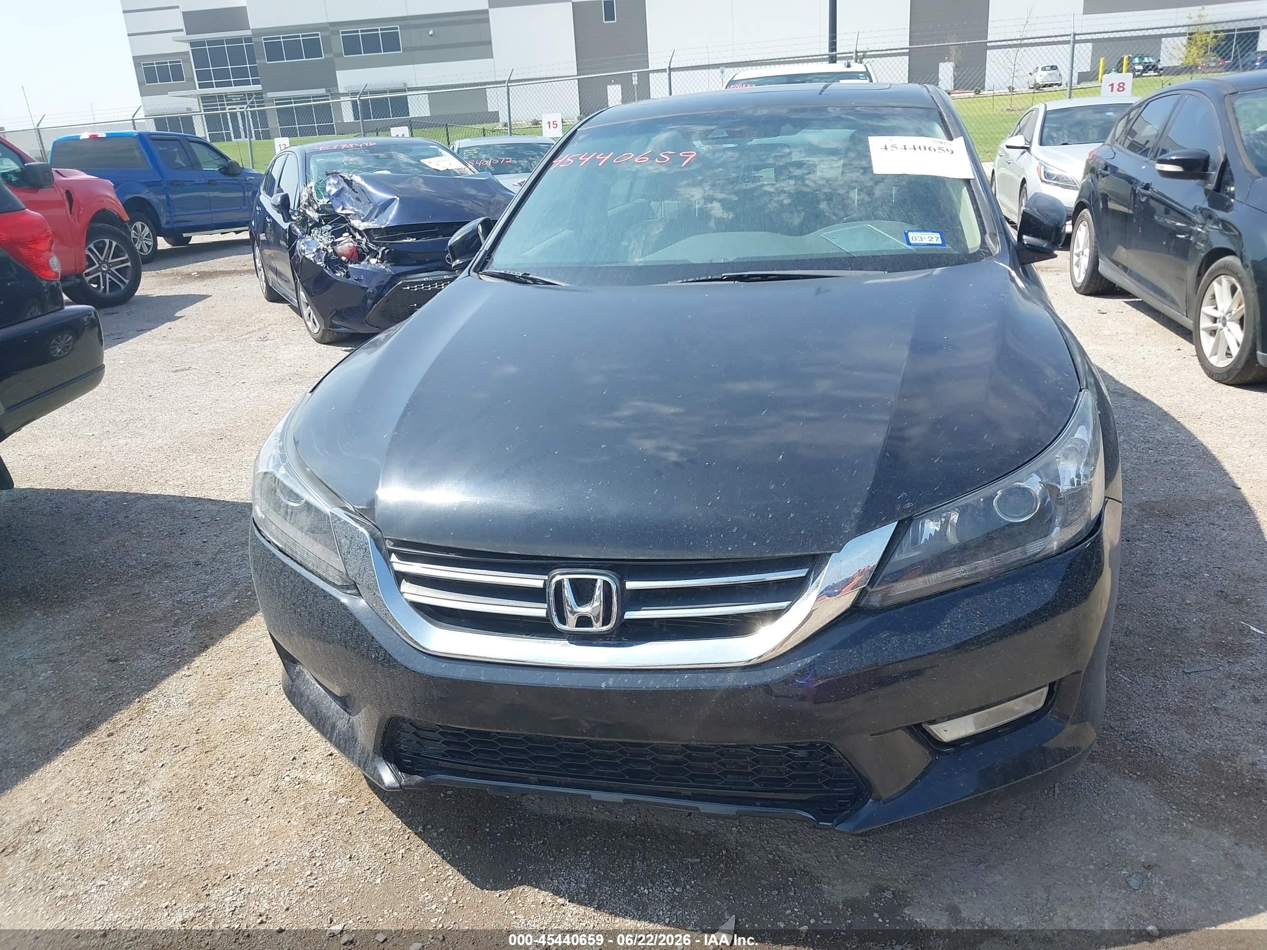 2013 Honda Accord Ex-l Black vin: 1HGCR2F84DA190589