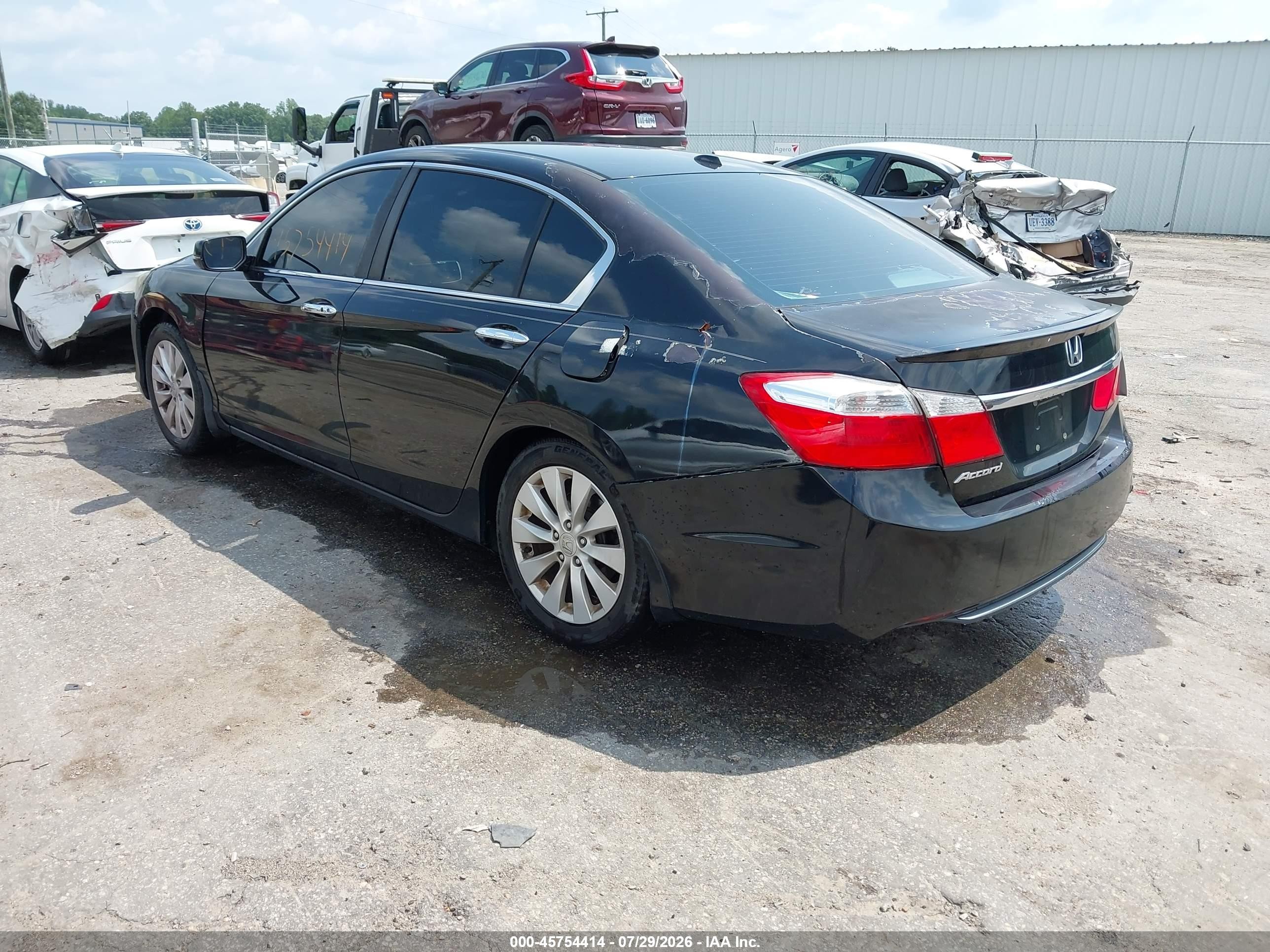 2013 Honda Accord Ex-l Black vin: 1HGCR2F84DA210842