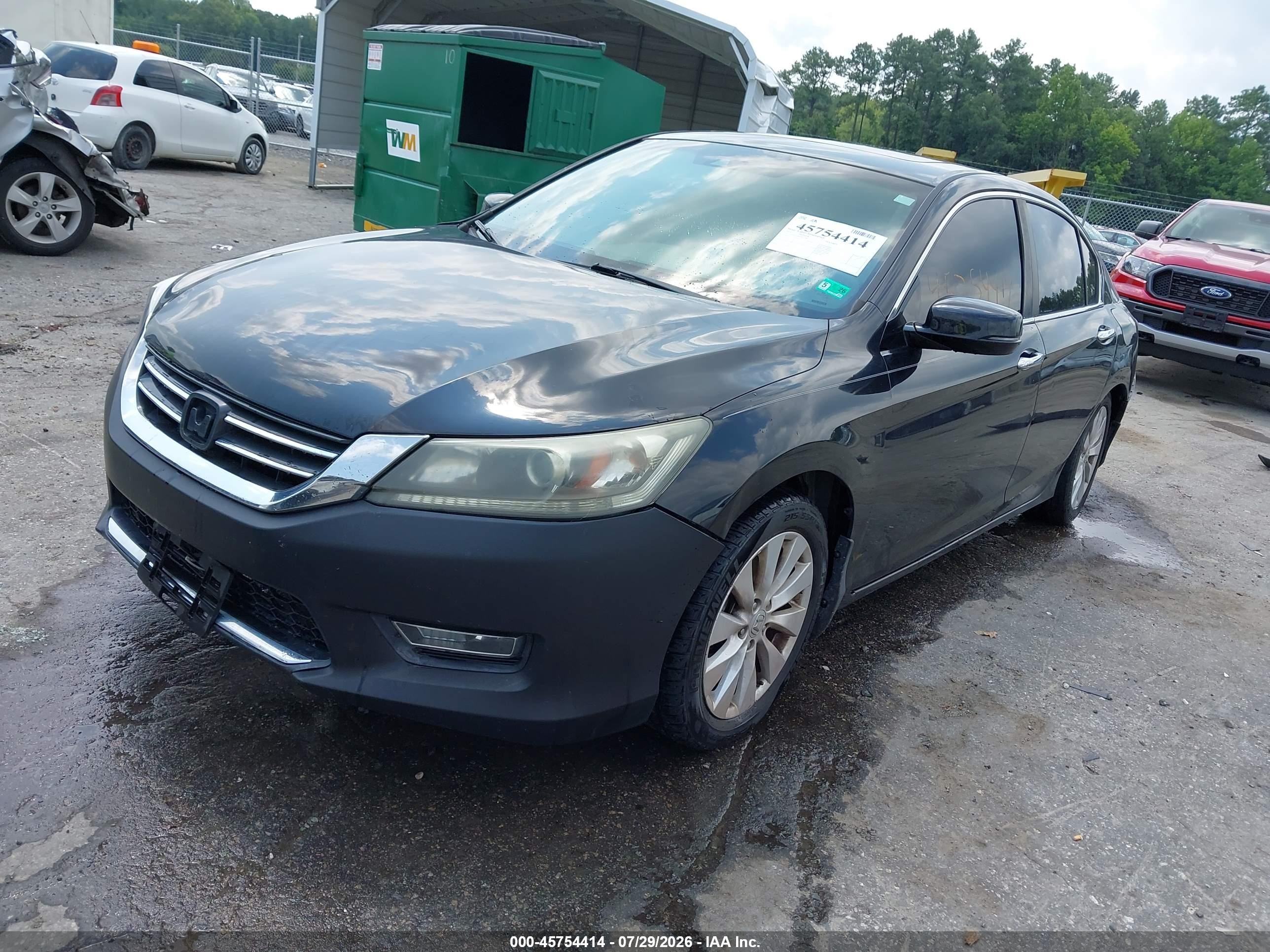 2013 Honda Accord Ex-l Black vin: 1HGCR2F84DA210842