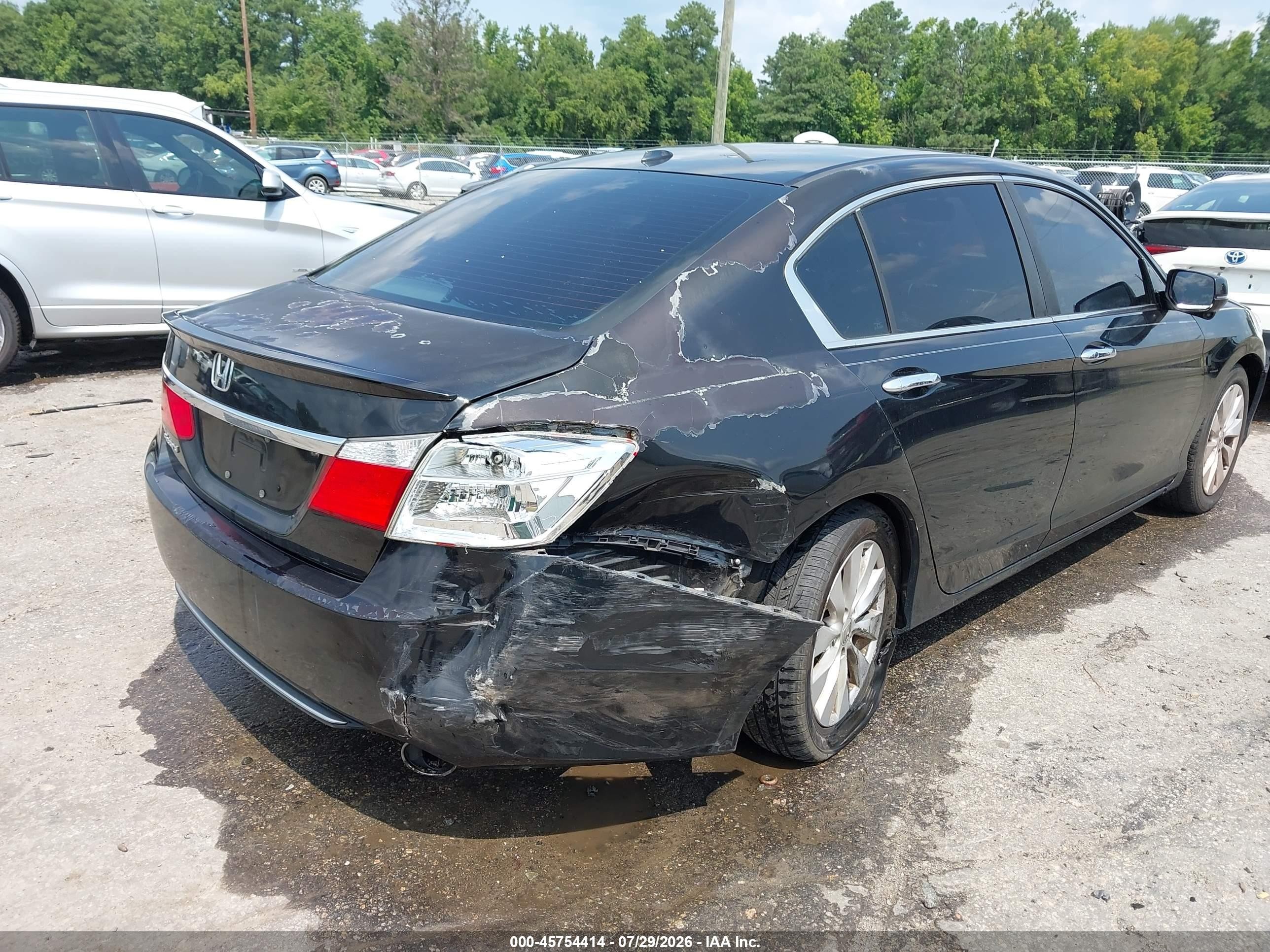 2013 Honda Accord Ex-l Black vin: 1HGCR2F84DA210842