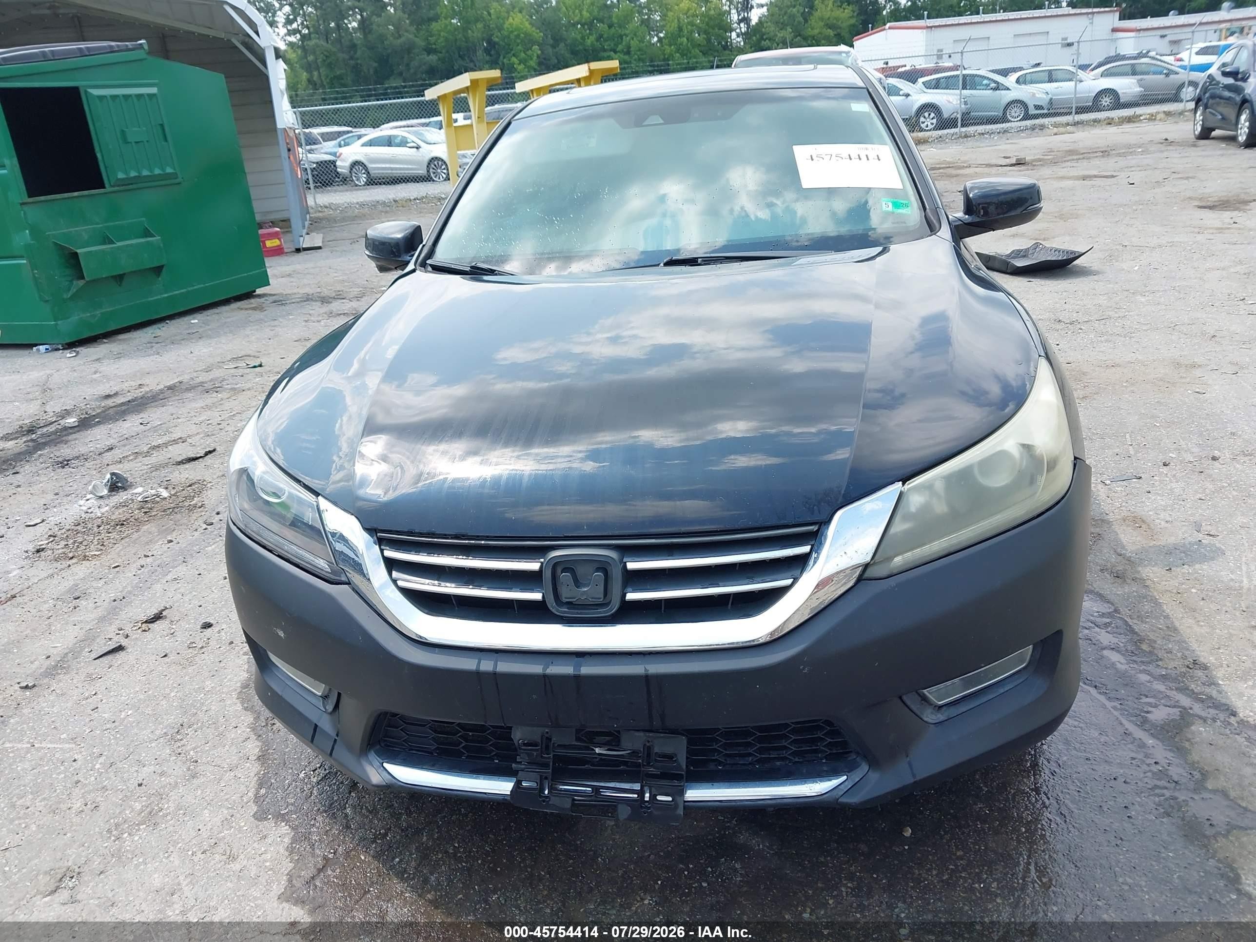 2013 Honda Accord Ex-l Black vin: 1HGCR2F84DA210842