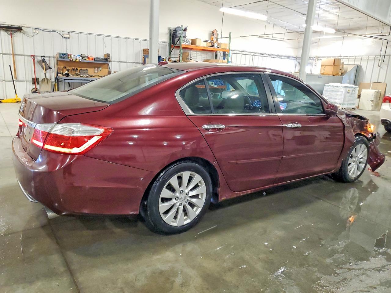 2013 Honda Accord Exl Maroon vin: 1HGCR2F84DA238009