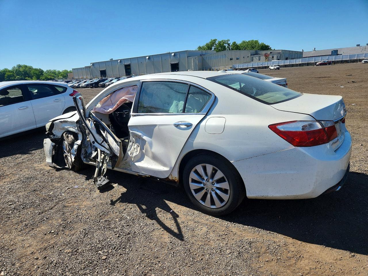 2013 Honda Accord Exl White vin: 1HGCR2F84DA274072