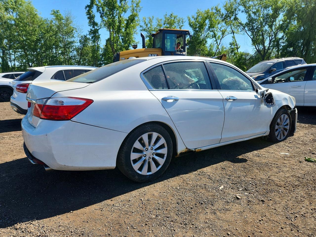 2013 Honda Accord Exl White vin: 1HGCR2F84DA274072
