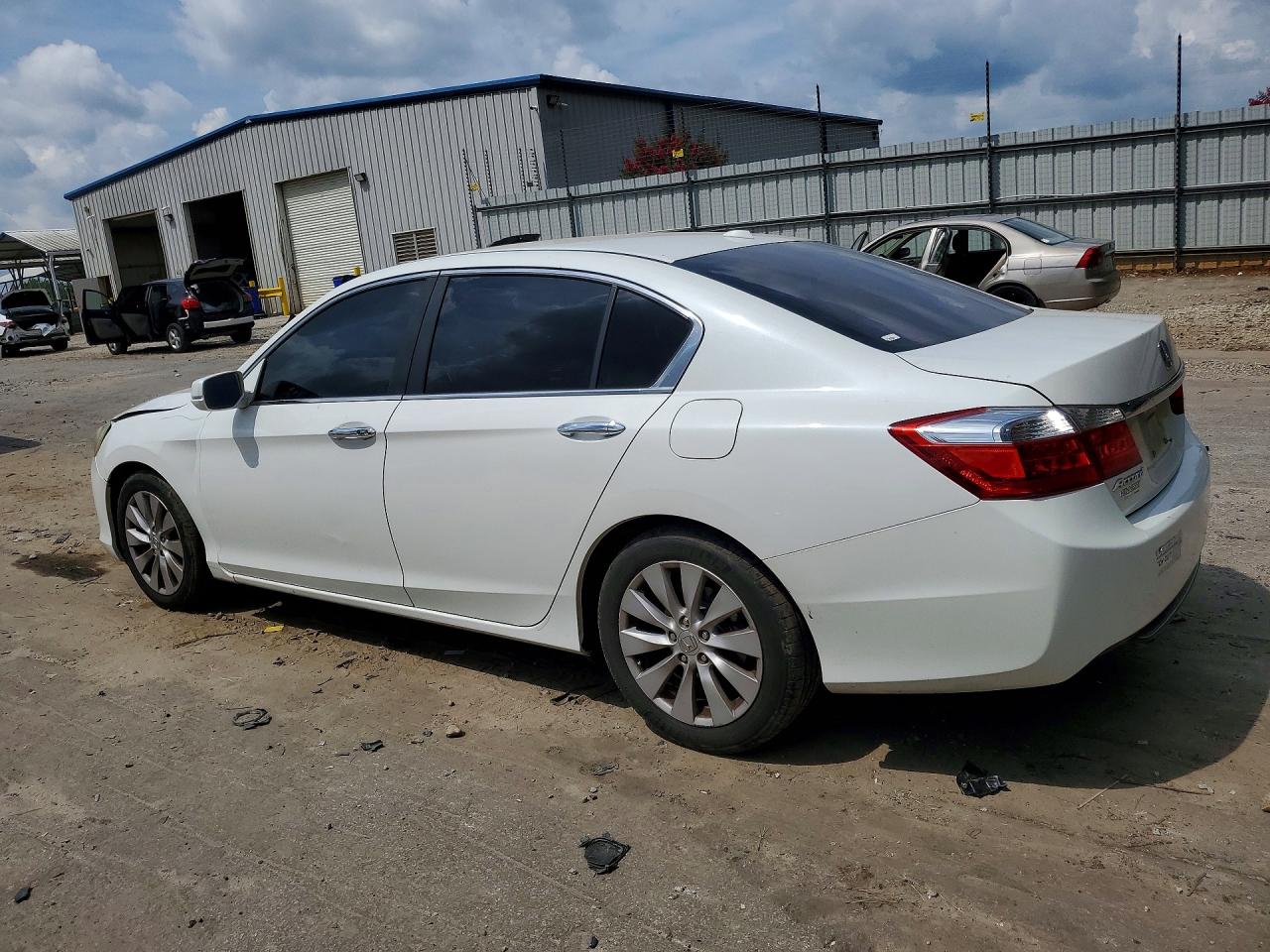 2014 Honda Accord Exl White vin: 1HGCR2F84EA003627