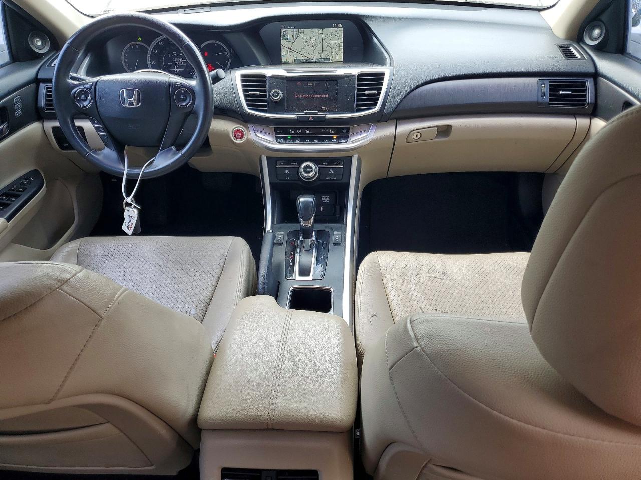 2014 Honda Accord Exl White vin: 1HGCR2F84EA003627