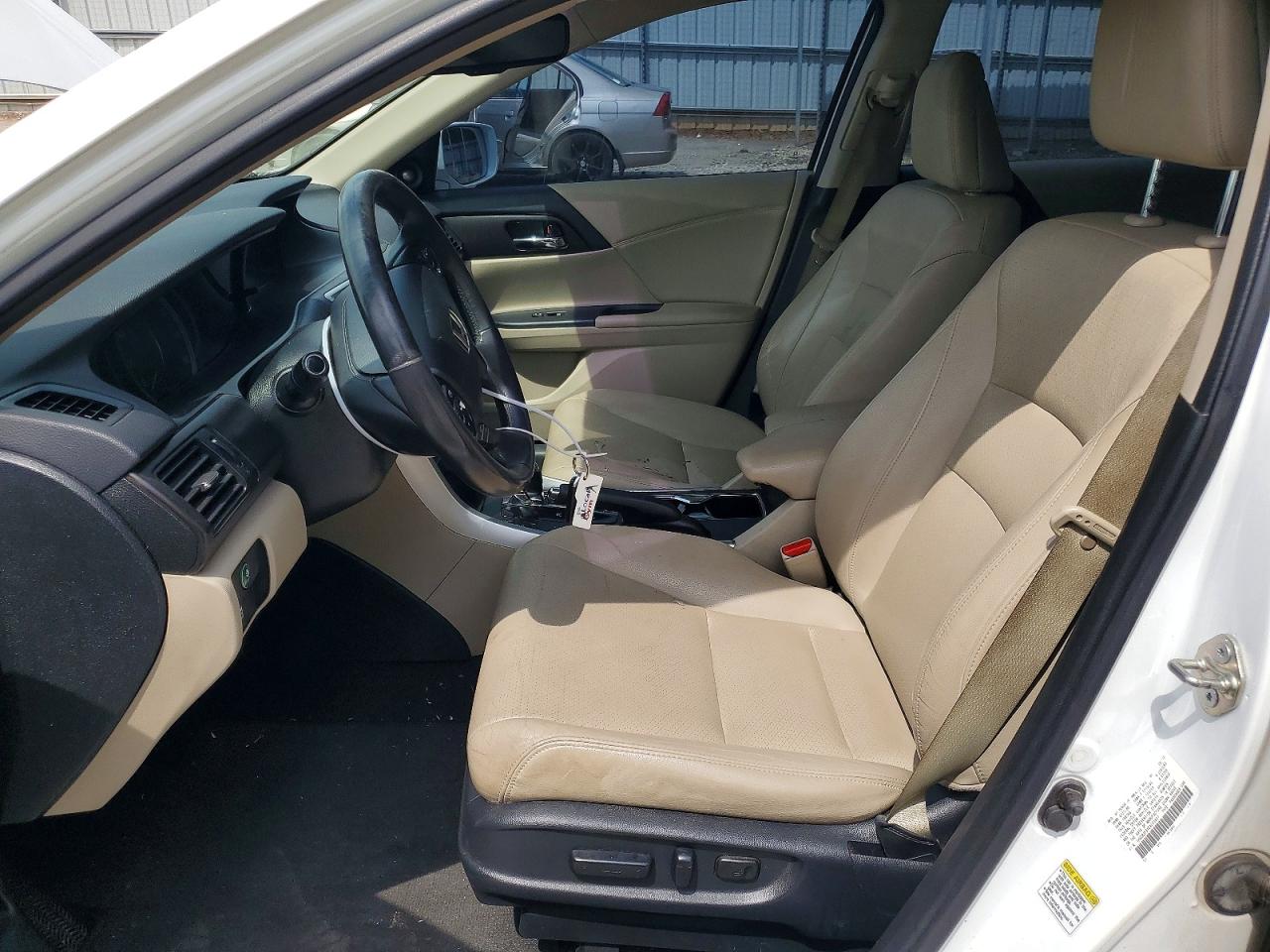 2014 Honda Accord Exl White vin: 1HGCR2F84EA003627
