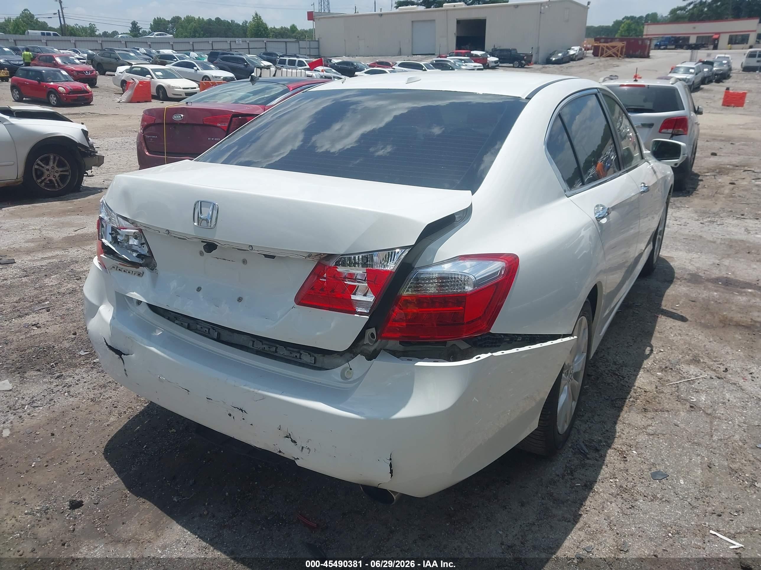 2014 Honda Accord Ex-l White vin: 1HGCR2F84EA022808