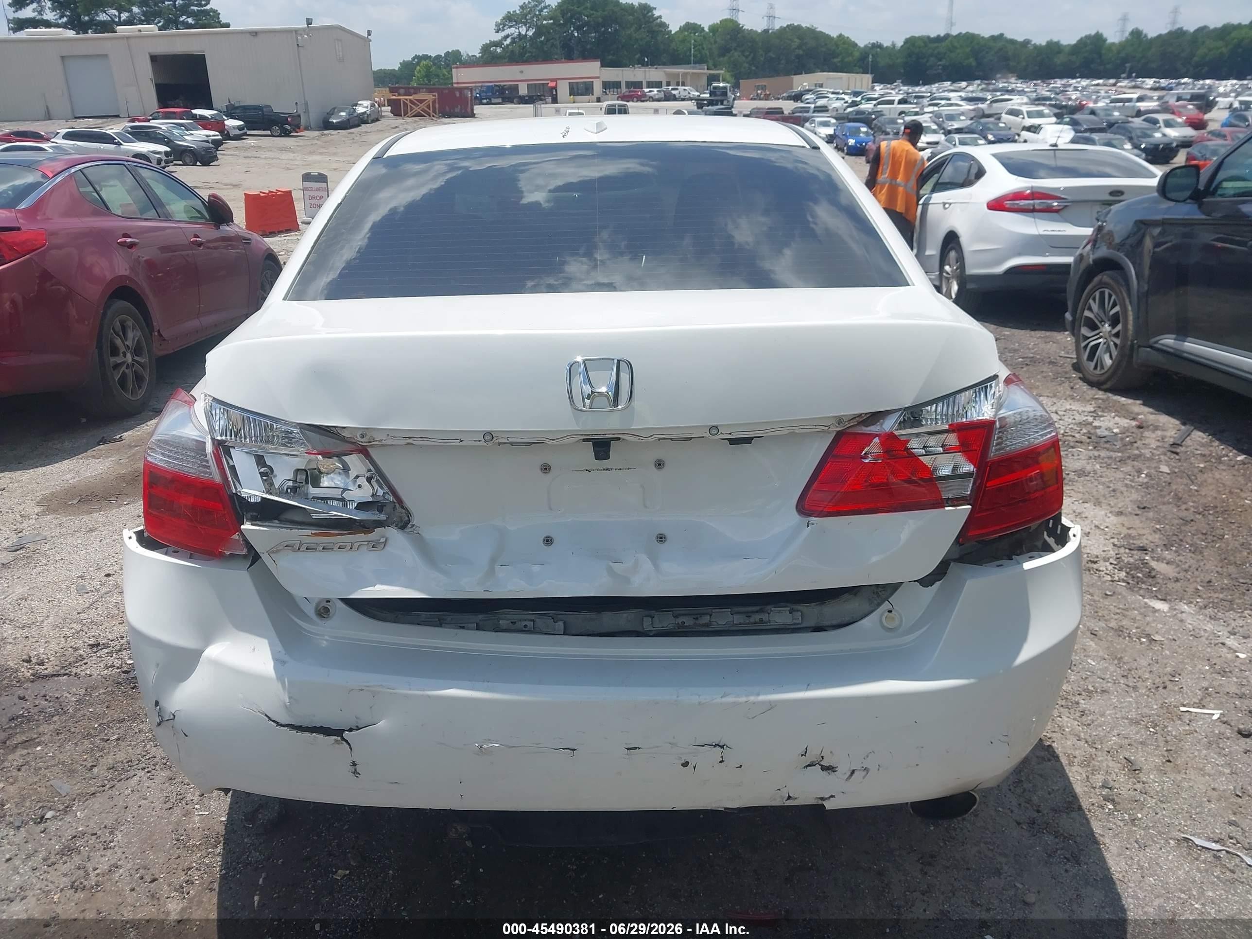 2014 Honda Accord Ex-l White vin: 1HGCR2F84EA022808