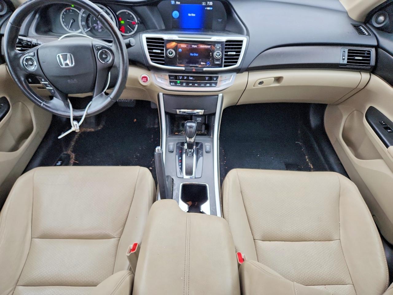2014 Honda Accord Exl White vin: 1HGCR2F84EA060040