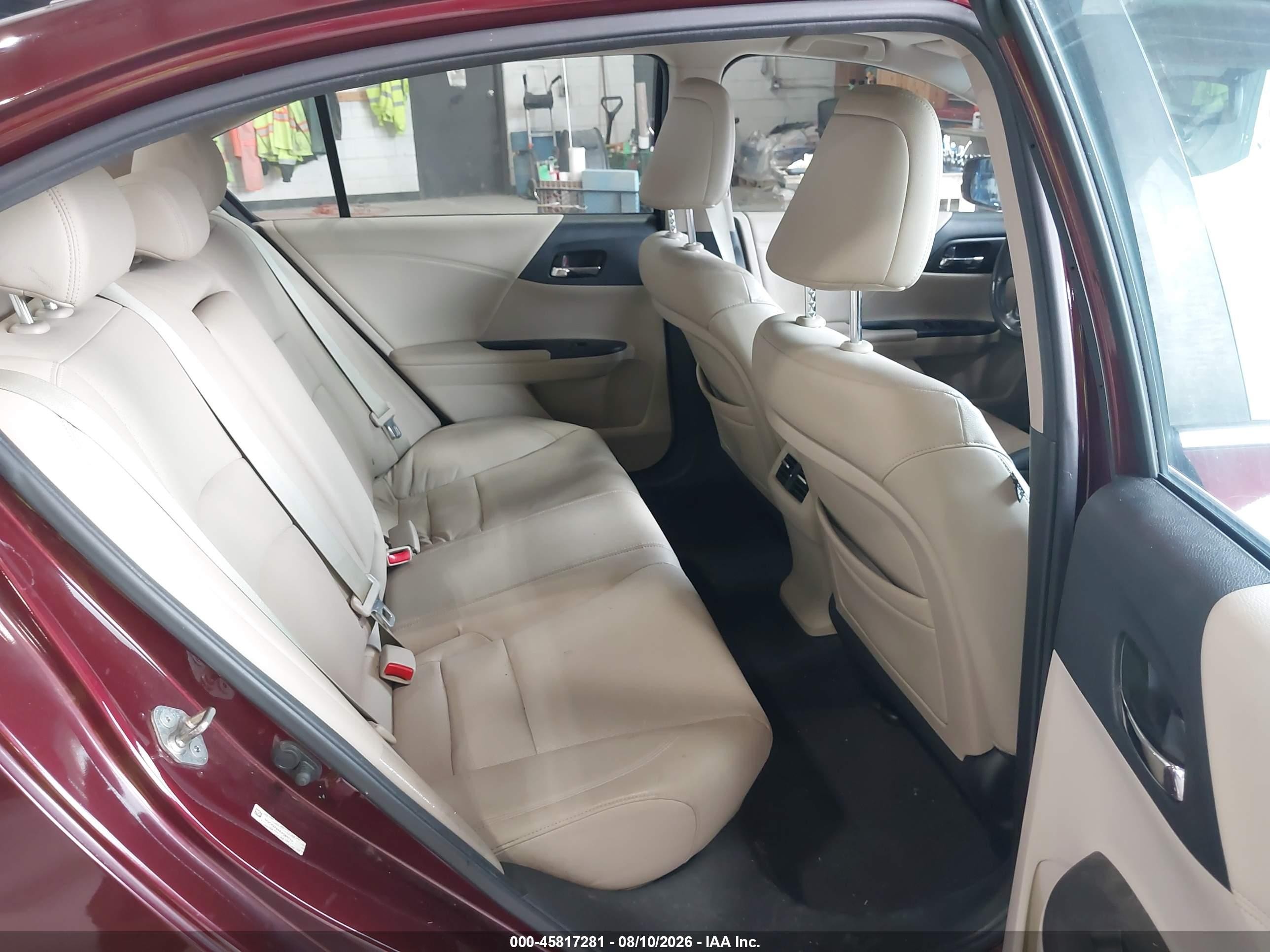 2014 Honda Accord Ex-l Burgundy vin: 1HGCR2F84EA060720