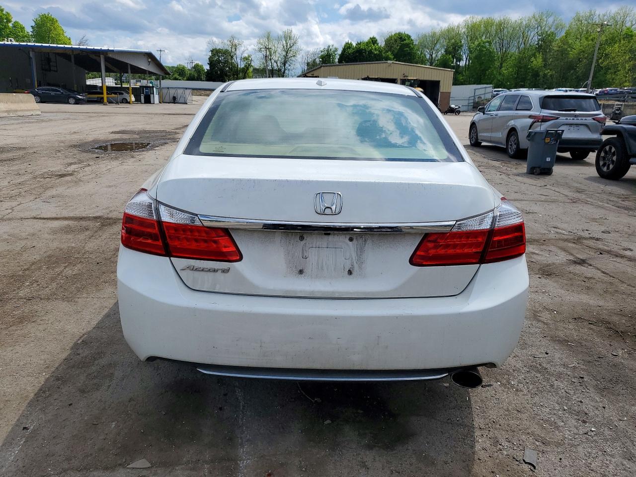 2014 Honda Accord Exl White vin: 1HGCR2F84EA084855
