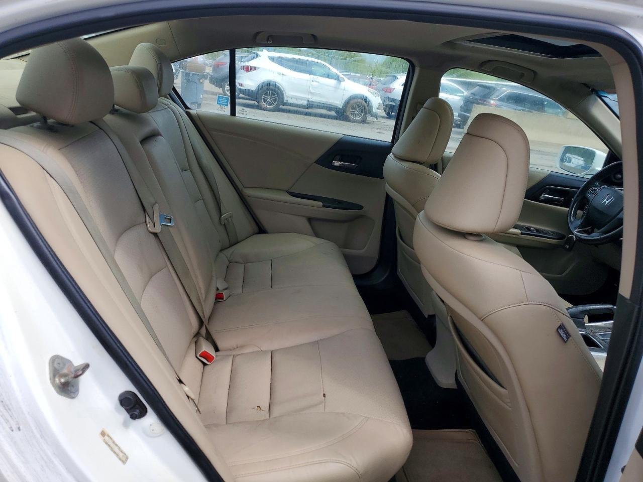 2014 Honda Accord Exl White vin: 1HGCR2F84EA084855