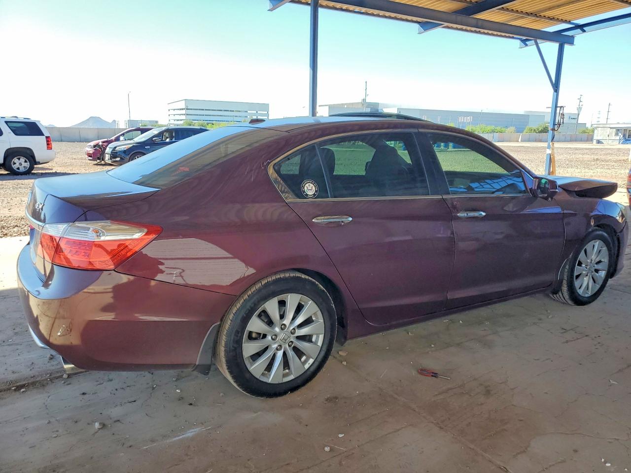 2014 Honda Accord Exl Red vin: 1HGCR2F84EA085360