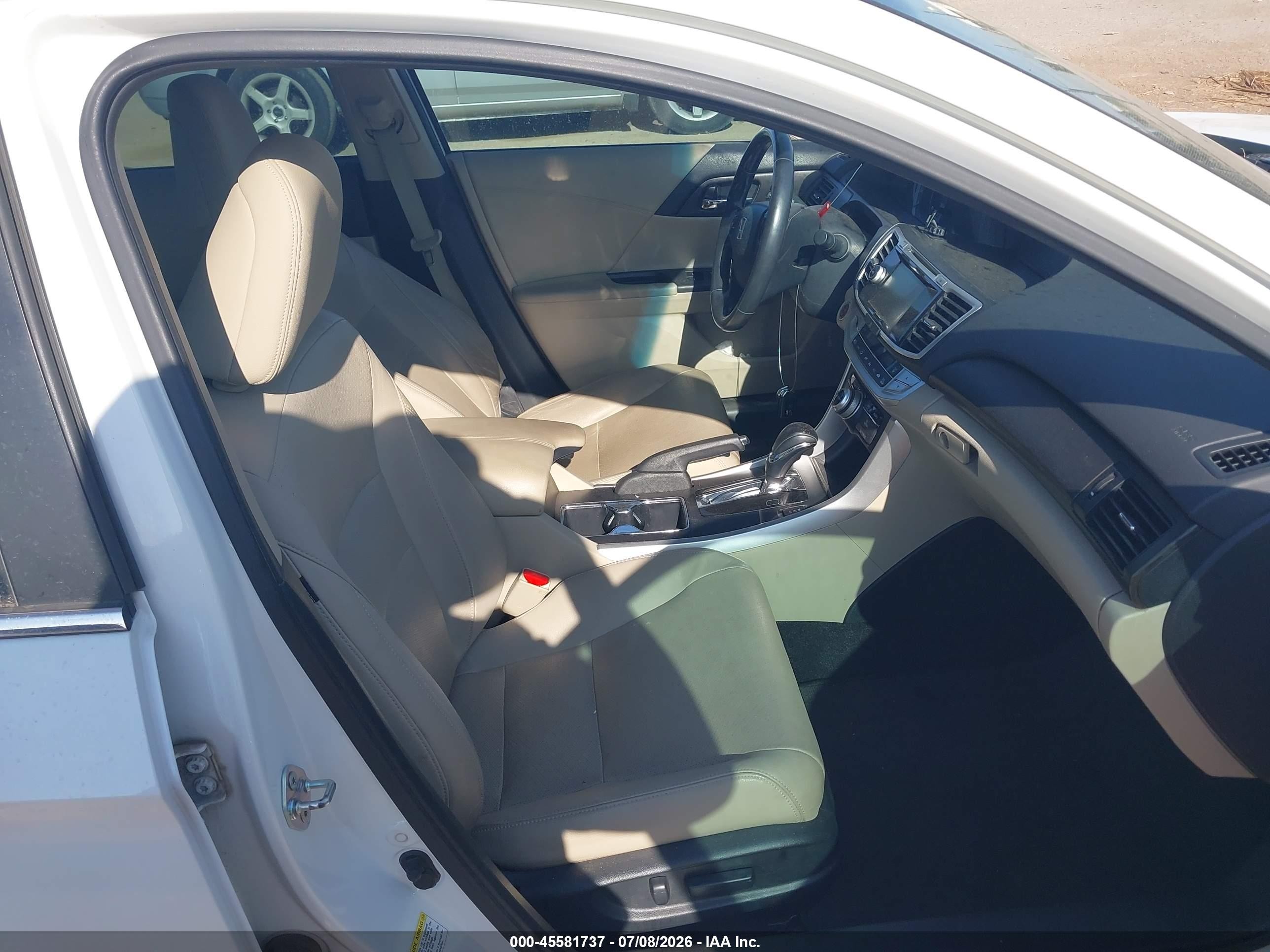2014 Honda Accord Ex-l White vin: 1HGCR2F84EA111231